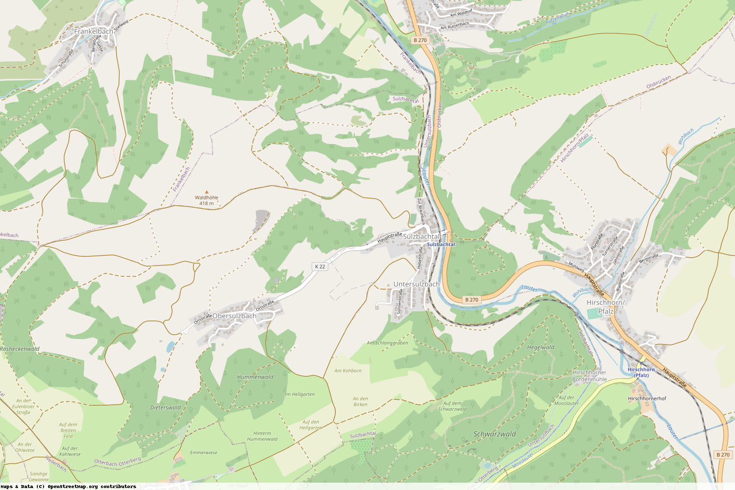 Ist gerade Stromausfall in Rheinland-Pfalz - Kaiserslautern - Sulzbachtal?