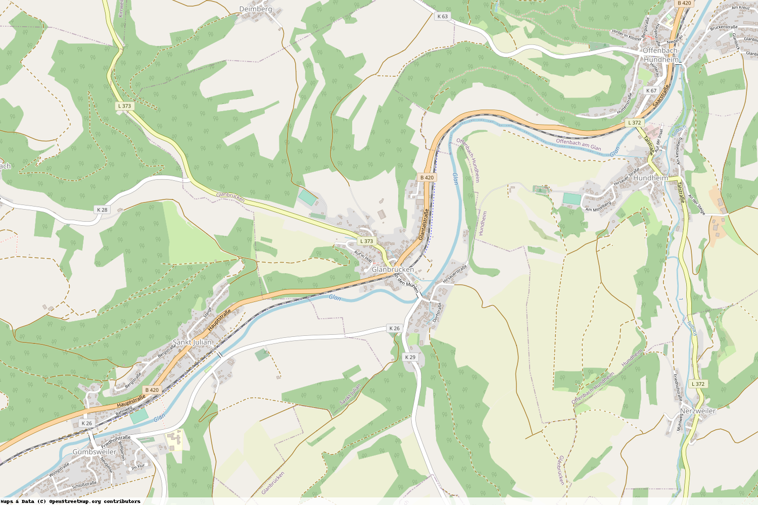 Ist gerade Stromausfall in Rheinland-Pfalz - Kusel - Glanbrücken?