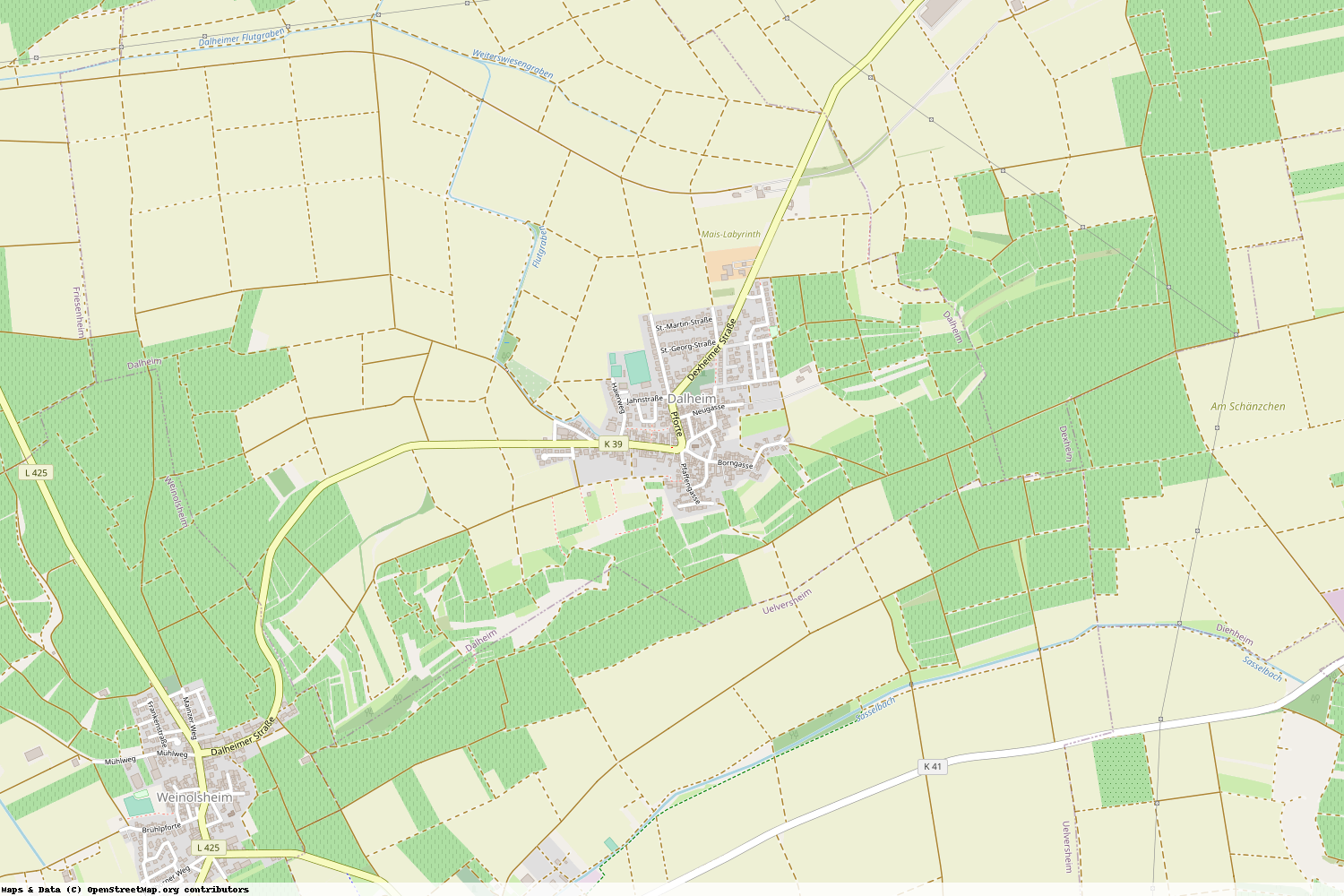 Ist gerade Stromausfall in Rheinland-Pfalz - Mainz-Bingen - Dalheim?