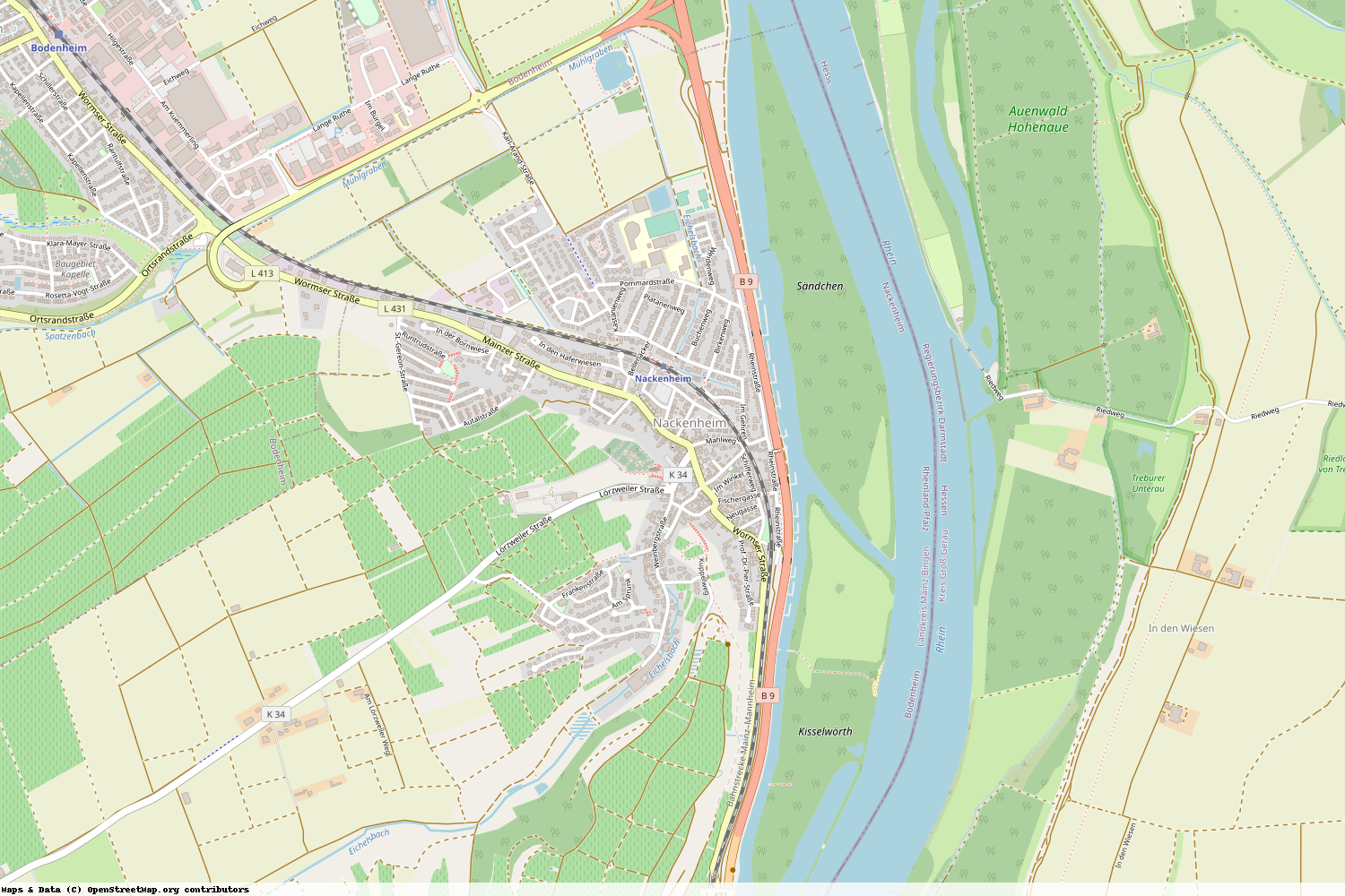 Ist gerade Stromausfall in Rheinland-Pfalz - Mainz-Bingen - Nackenheim?