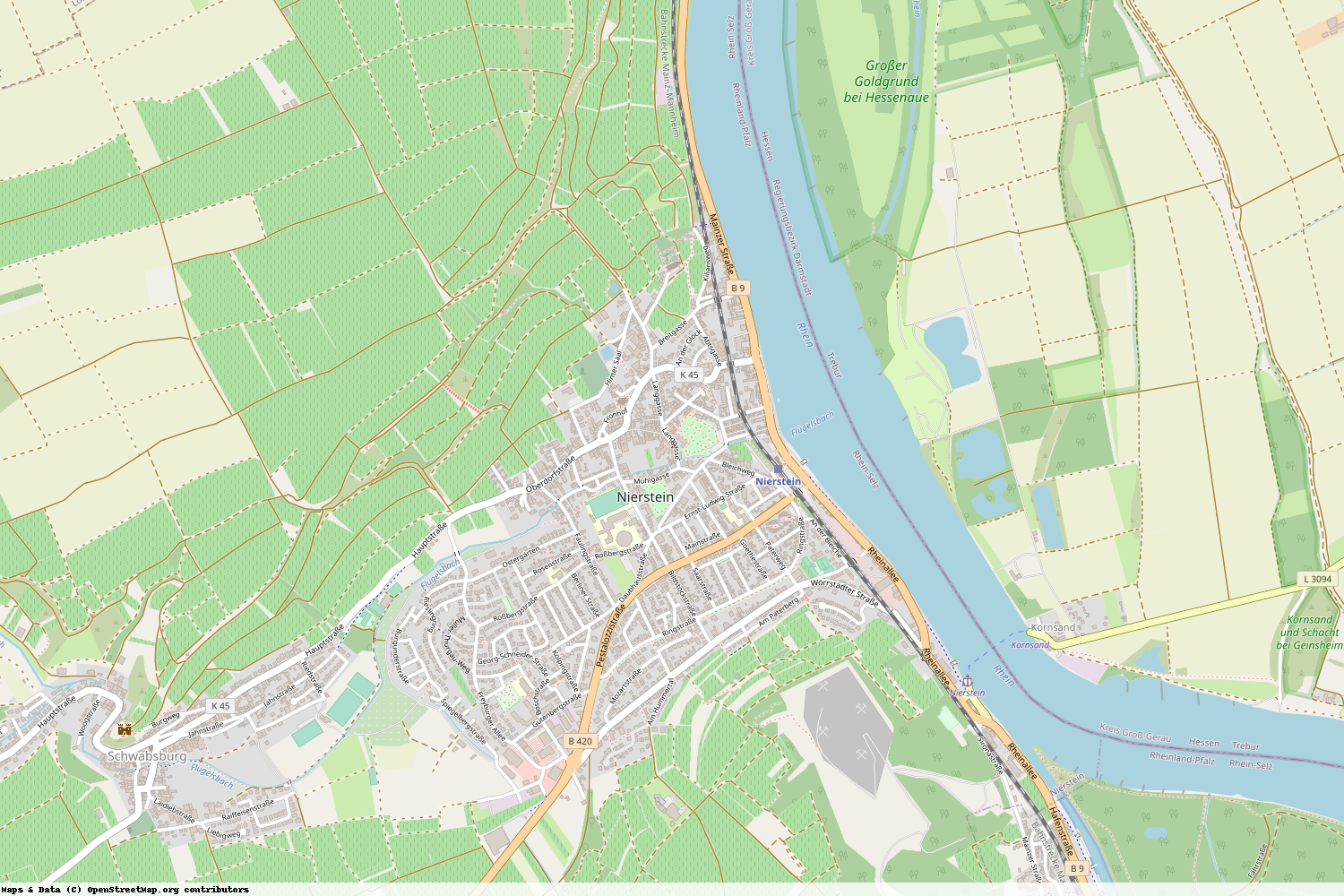Ist gerade Stromausfall in Rheinland-Pfalz - Mainz-Bingen - Nierstein?