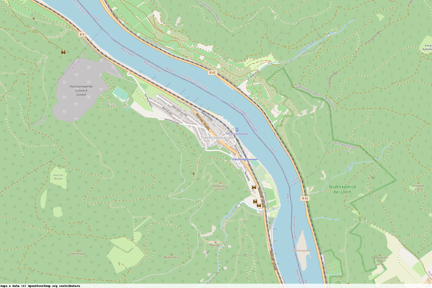 Ist gerade Stromausfall in Rheinland-Pfalz - Mainz-Bingen - Trechtingshausen?