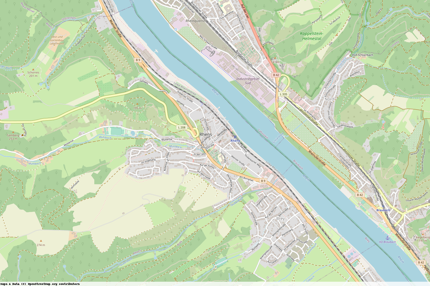 Ist gerade Stromausfall in Rheinland-Pfalz - Mayen-Koblenz - Rhens?