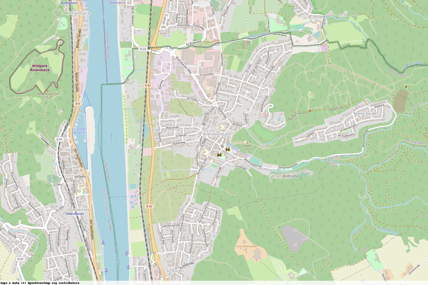 Ist gerade Stromausfall in Rheinland-Pfalz - Neuwied - Rheinbreitbach?