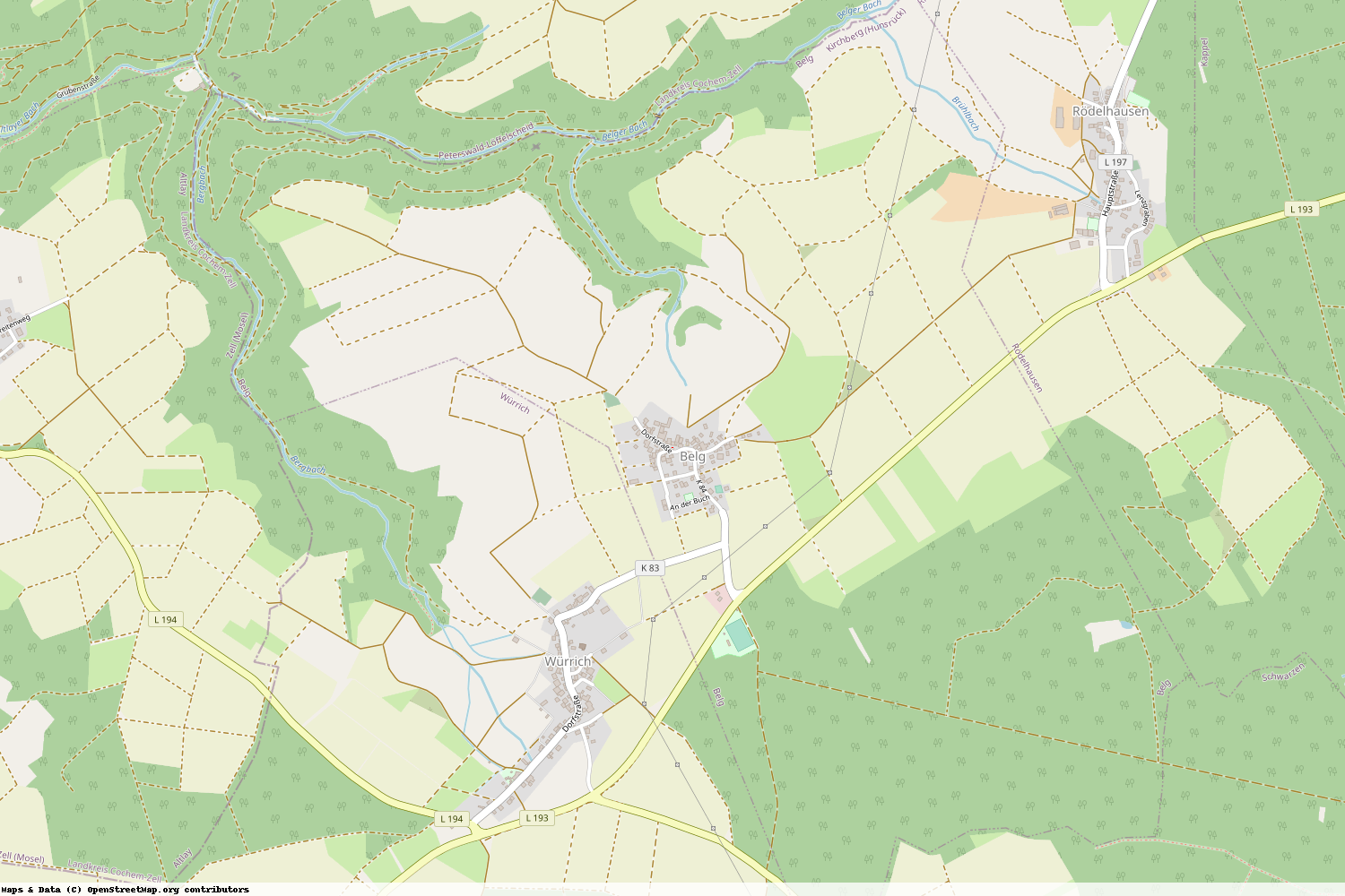 Ist gerade Stromausfall in Rheinland-Pfalz - Rhein-Hunsrück-Kreis - Belg?