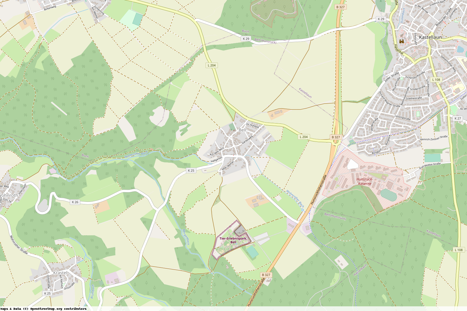 Ist gerade Stromausfall in Rheinland-Pfalz - Rhein-Hunsrück-Kreis - Bell (Hunsrück)?