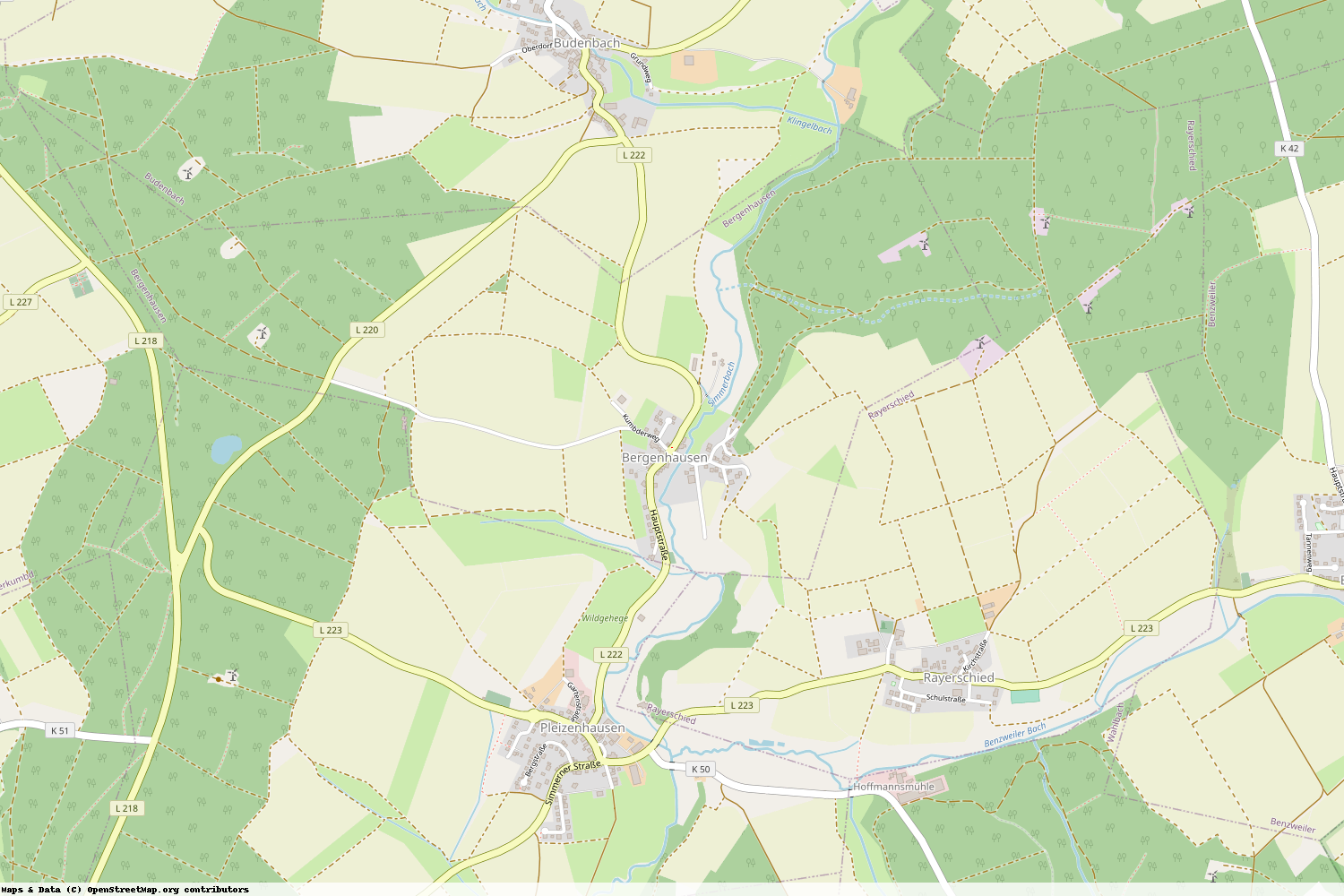 Ist gerade Stromausfall in Rheinland-Pfalz - Rhein-Hunsrück-Kreis - Bergenhausen?