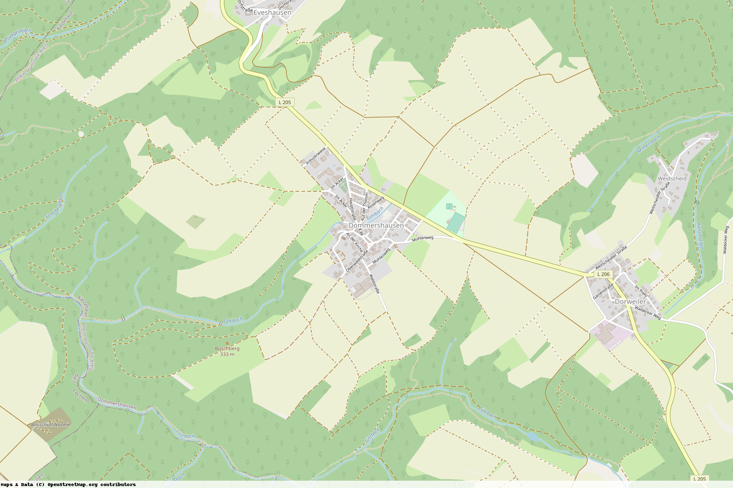 Ist gerade Stromausfall in Rheinland-Pfalz - Rhein-Hunsrück-Kreis - Dommershausen?