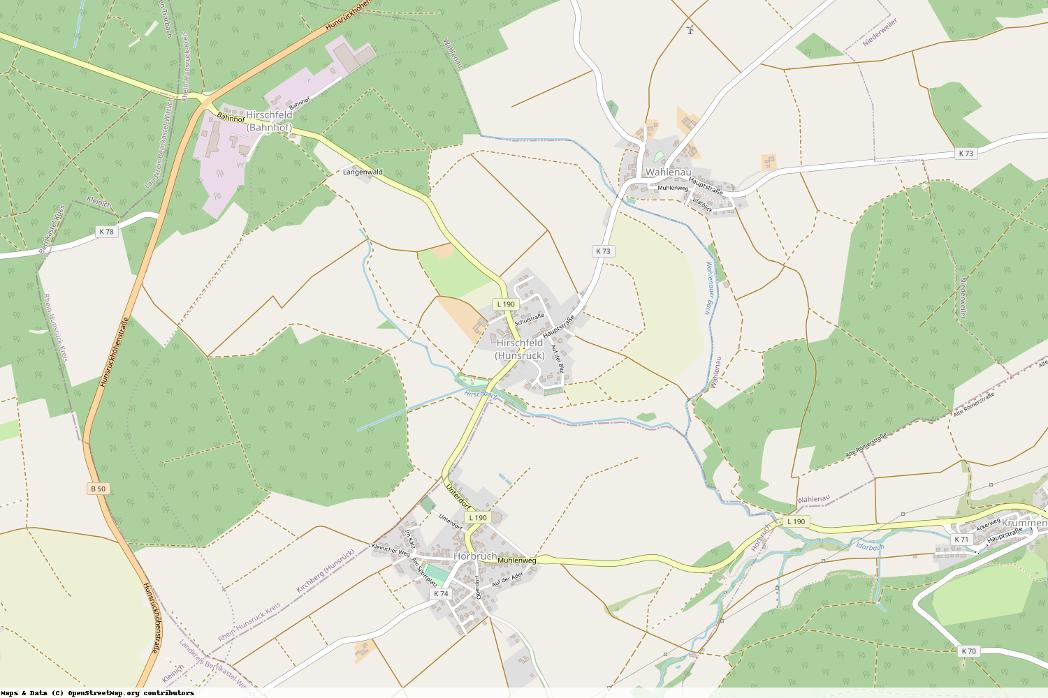 Ist gerade Stromausfall in Rheinland-Pfalz - Rhein-Hunsrück-Kreis - Hirschfeld (Hunsrück)?