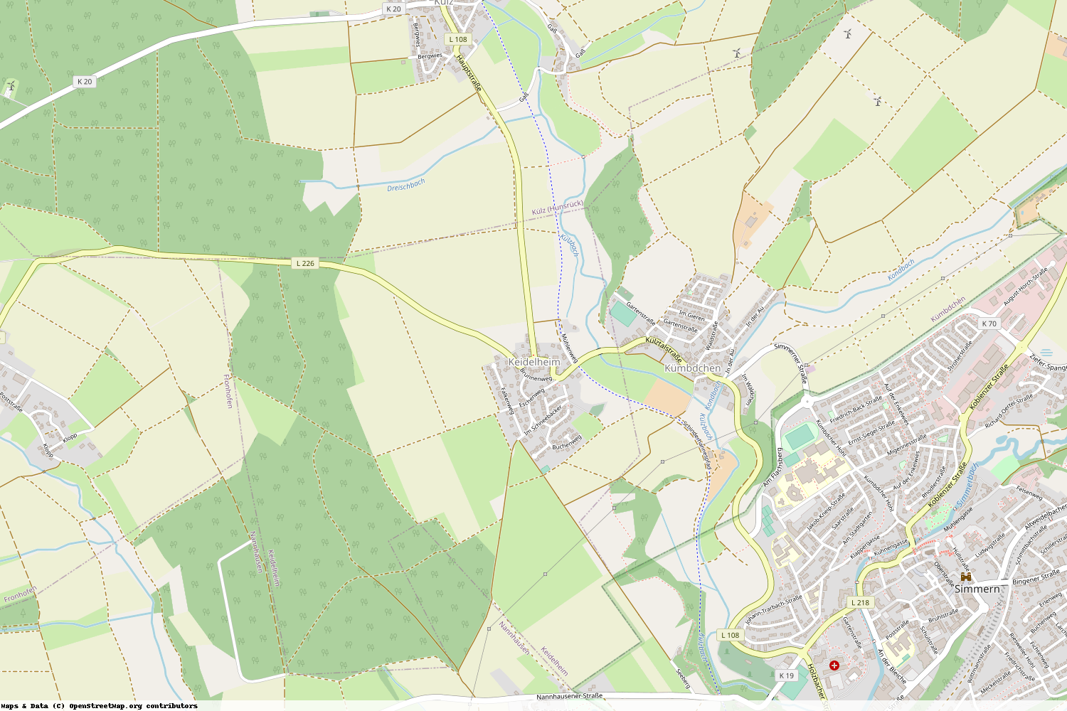 Ist gerade Stromausfall in Rheinland-Pfalz - Rhein-Hunsrück-Kreis - Keidelheim?
