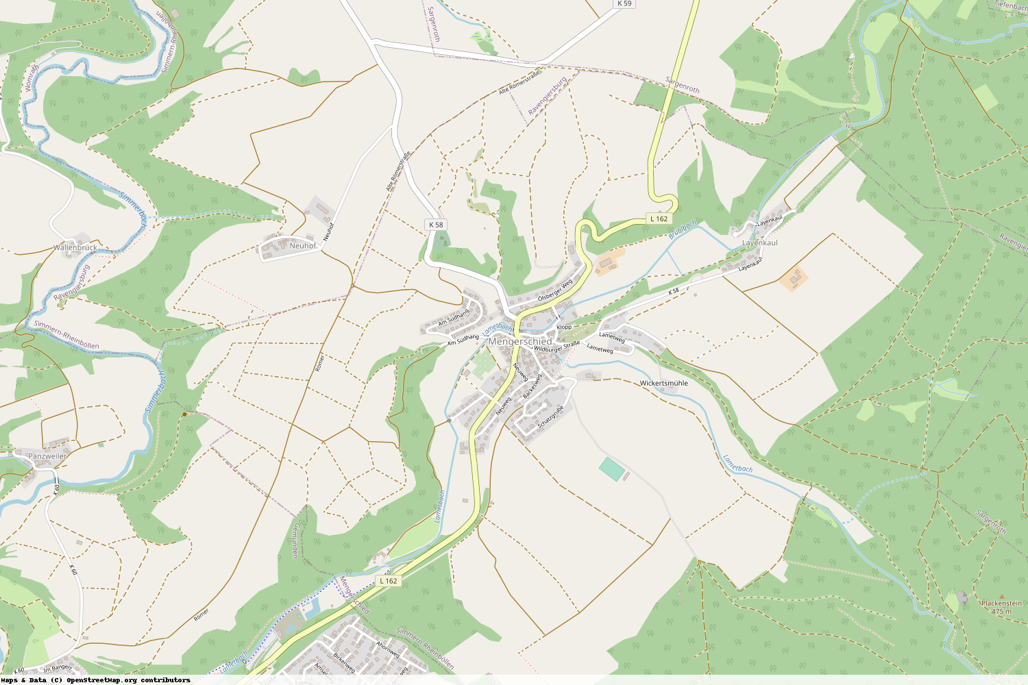 Ist gerade Stromausfall in Rheinland-Pfalz - Rhein-Hunsrück-Kreis - Mengerschied?