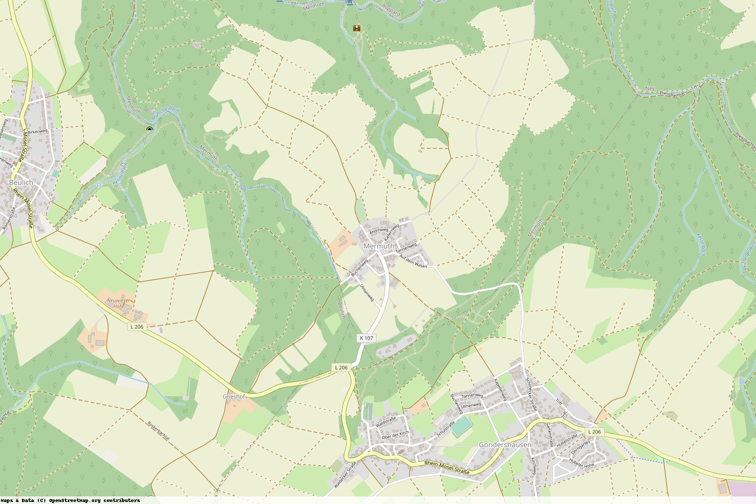 Ist gerade Stromausfall in Rheinland-Pfalz - Rhein-Hunsrück-Kreis - Mermuth?