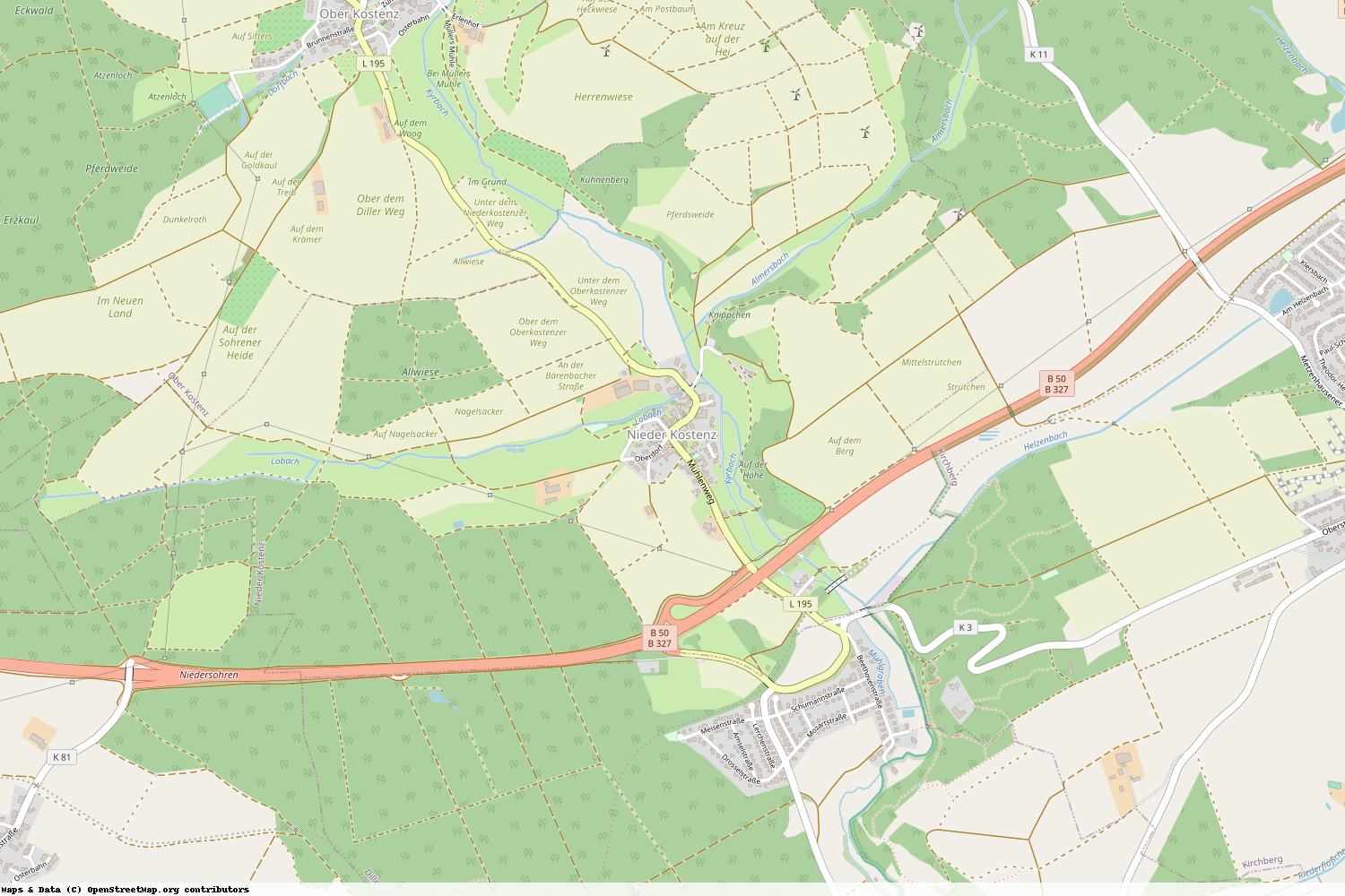 Ist gerade Stromausfall in Rheinland-Pfalz - Rhein-Hunsrück-Kreis - Nieder Kostenz?
