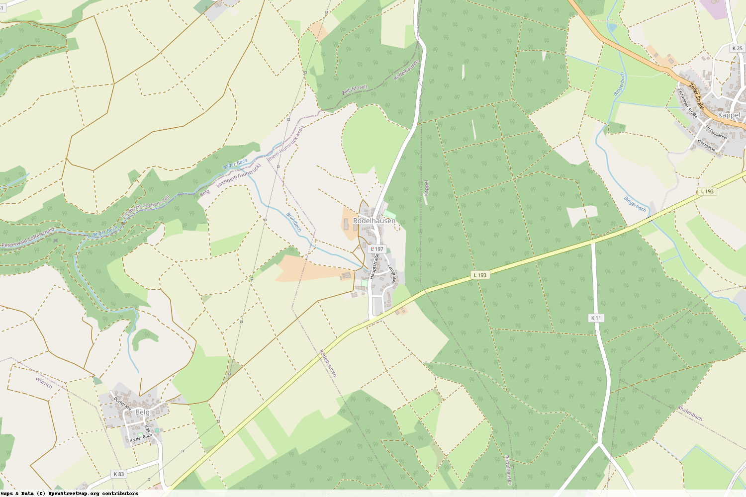 Ist gerade Stromausfall in Rheinland-Pfalz - Rhein-Hunsrück-Kreis - Rödelhausen?