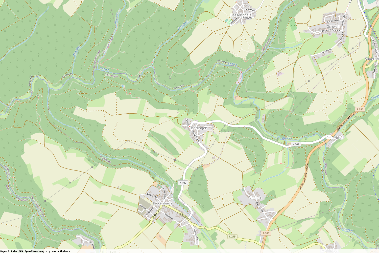 Ist gerade Stromausfall in Rheinland-Pfalz - Rhein-Hunsrück-Kreis - Thörlingen?