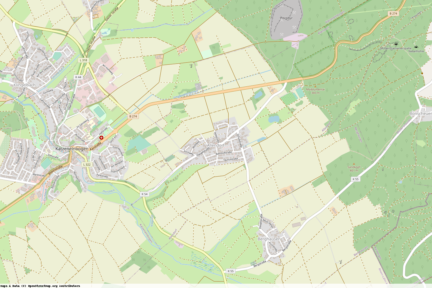 Ist gerade Stromausfall in Rheinland-Pfalz - Rhein-Lahn-Kreis - Allendorf?