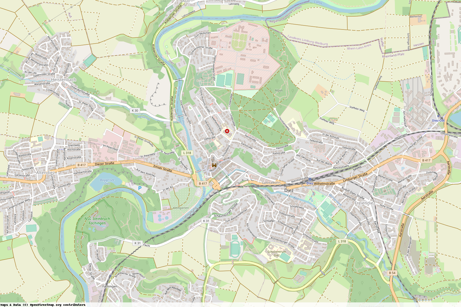 Ist gerade Stromausfall in Rheinland-Pfalz - Rhein-Lahn-Kreis - Diez?