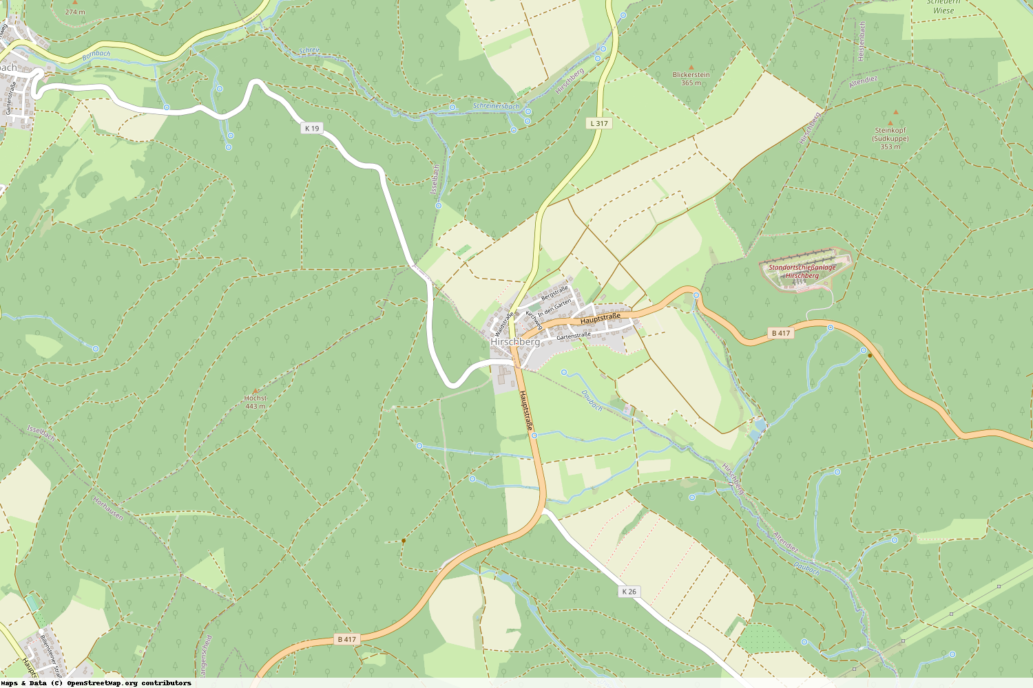 Ist gerade Stromausfall in Rheinland-Pfalz - Rhein-Lahn-Kreis - Hirschberg?