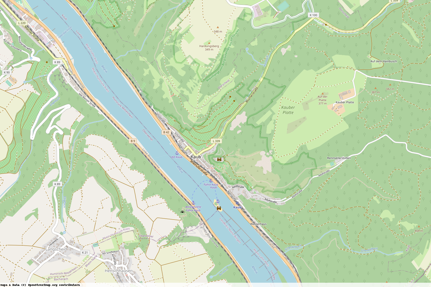 Ist gerade Stromausfall in Rheinland-Pfalz - Rhein-Lahn-Kreis - Kaub?
