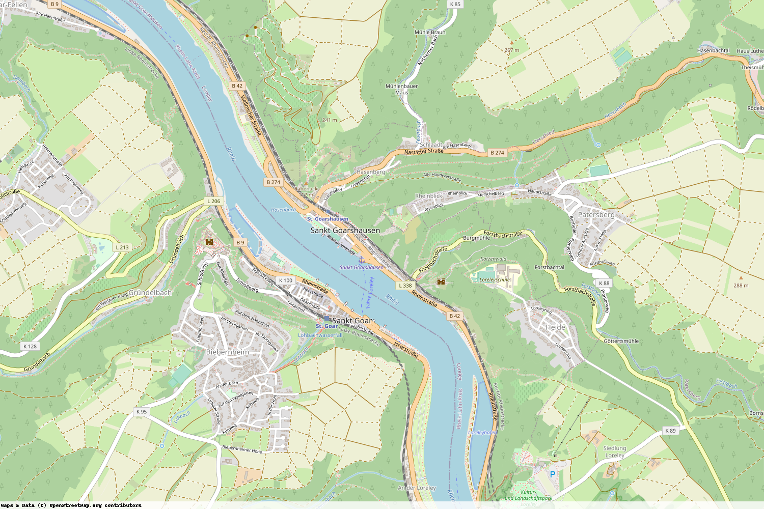 Ist gerade Stromausfall in Rheinland-Pfalz - Rhein-Lahn-Kreis - Sankt Goarshausen?