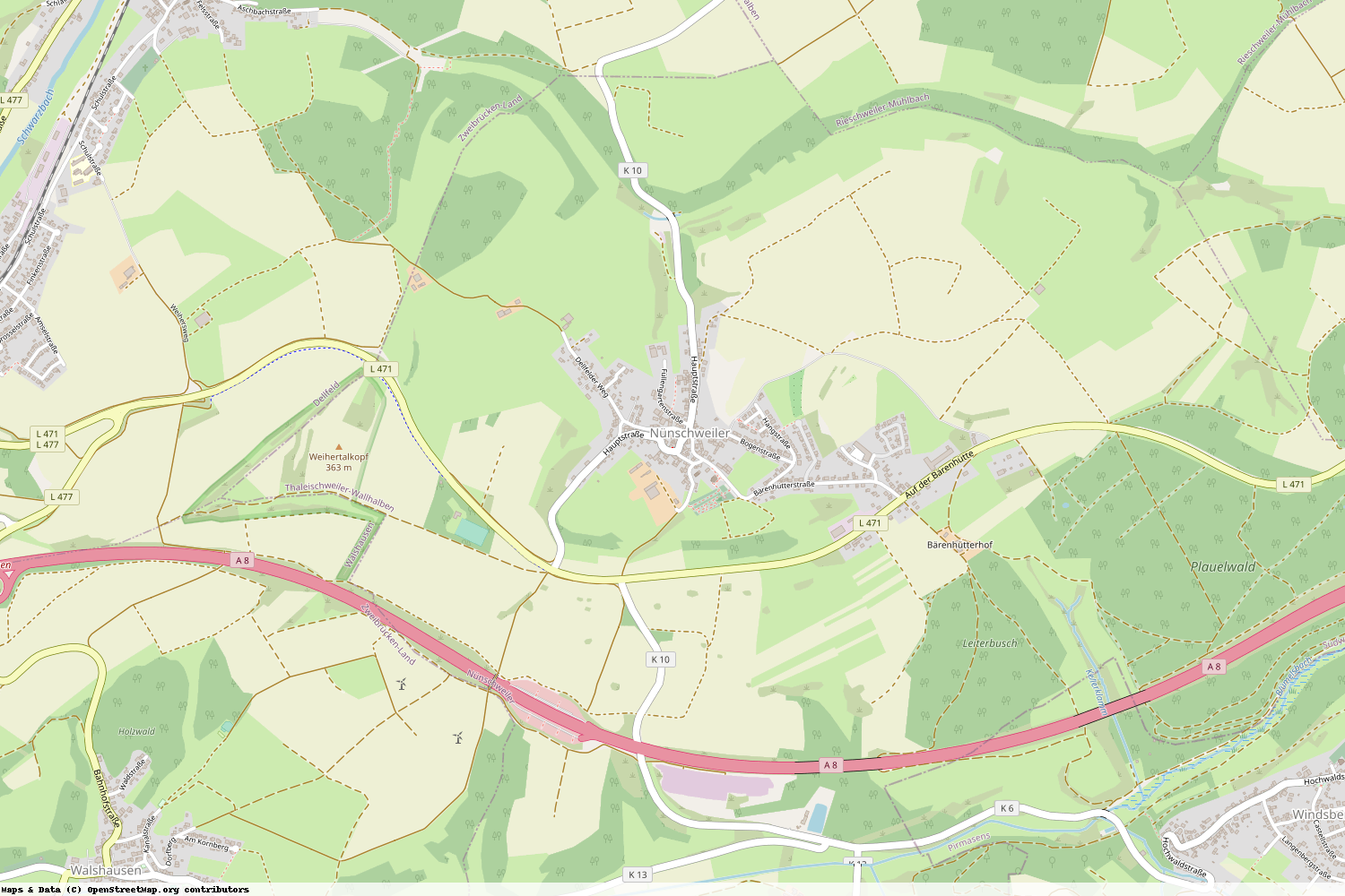 Ist gerade Stromausfall in Rheinland-Pfalz - Südwestpfalz - Nünschweiler?