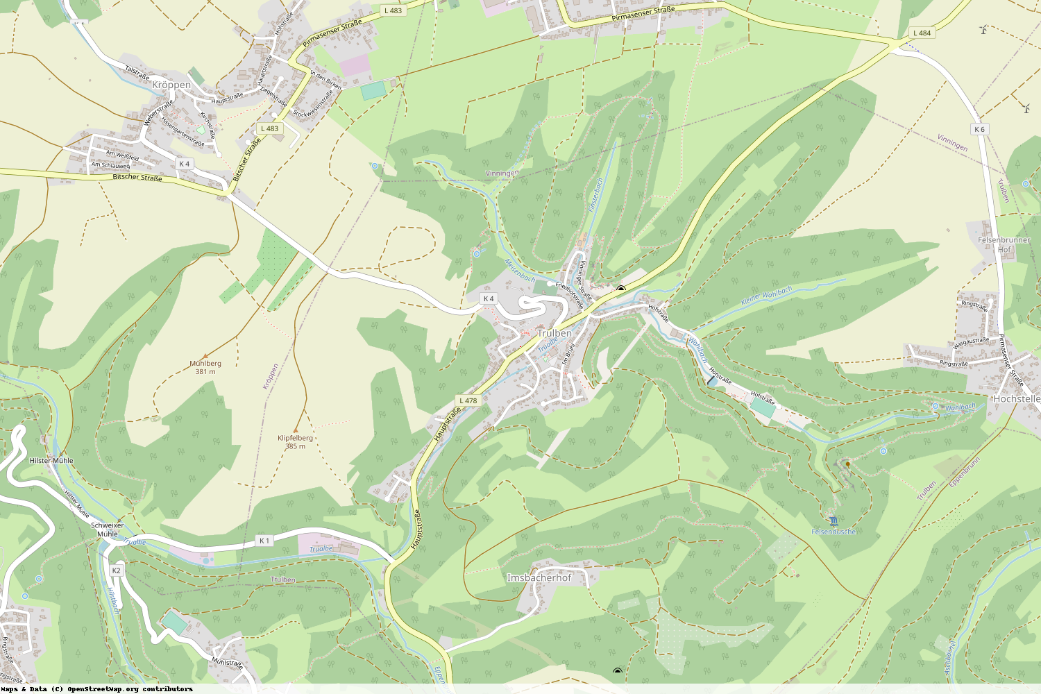 Ist gerade Stromausfall in Rheinland-Pfalz - Südwestpfalz - Trulben?