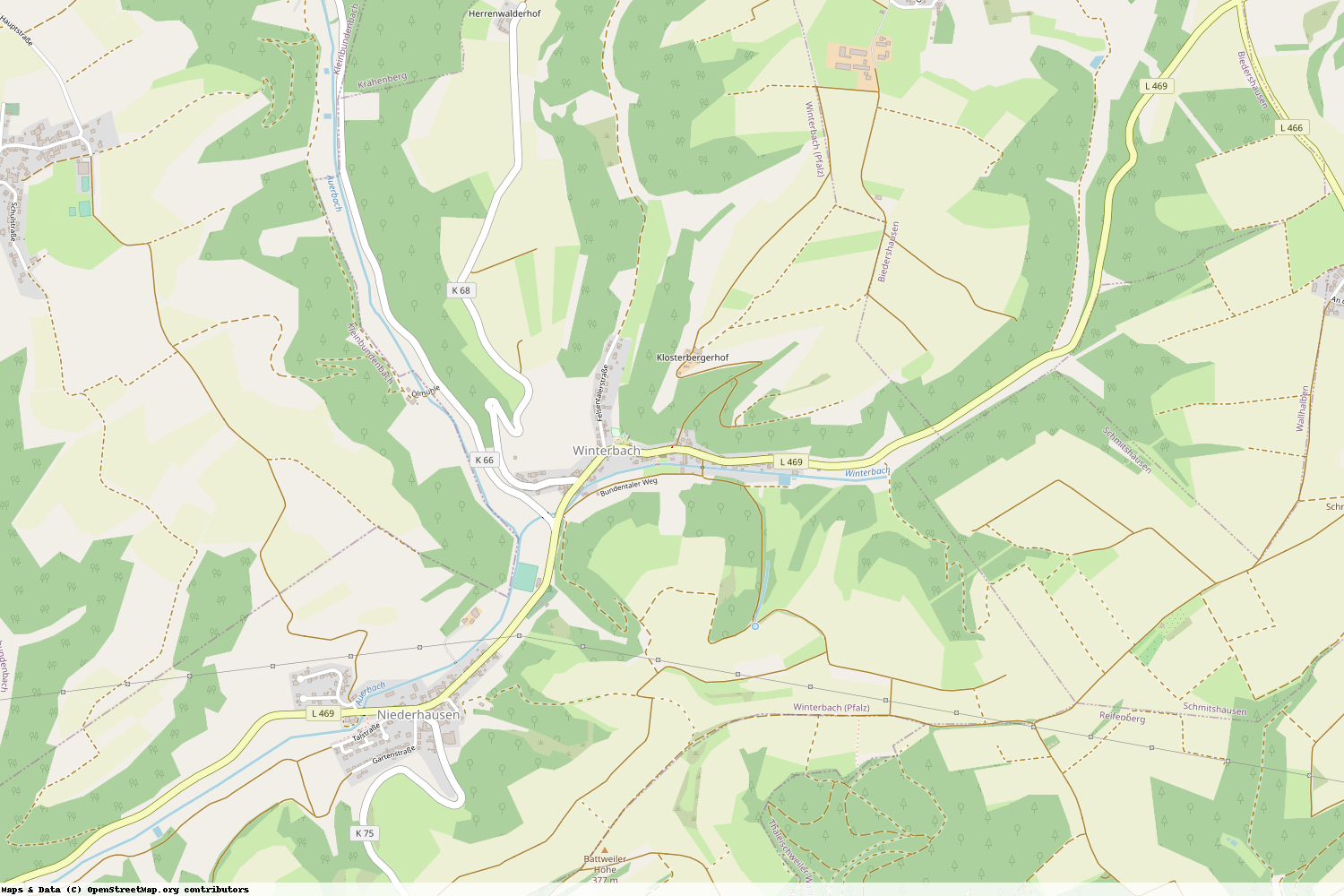 Ist gerade Stromausfall in Rheinland-Pfalz - Südwestpfalz - Winterbach (Pfalz)?
