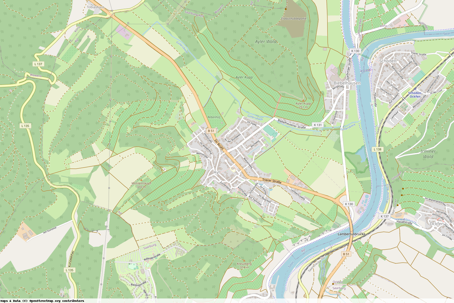 Ist gerade Stromausfall in Rheinland-Pfalz - Trier-Saarburg - Ayl?