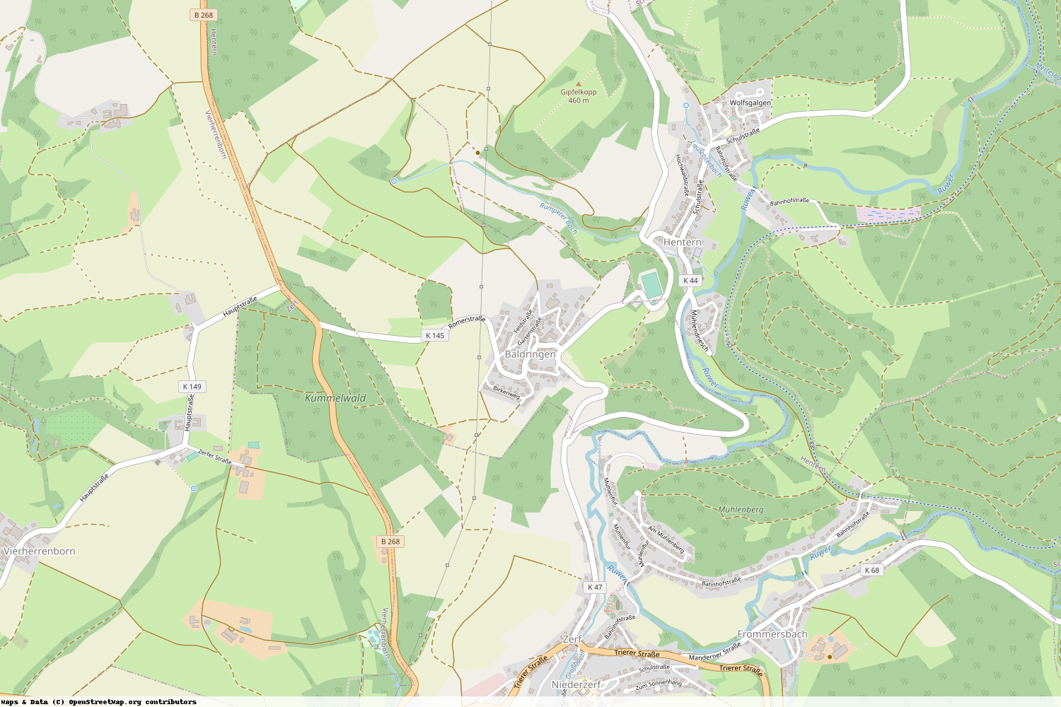 Ist gerade Stromausfall in Rheinland-Pfalz - Trier-Saarburg - Baldringen?