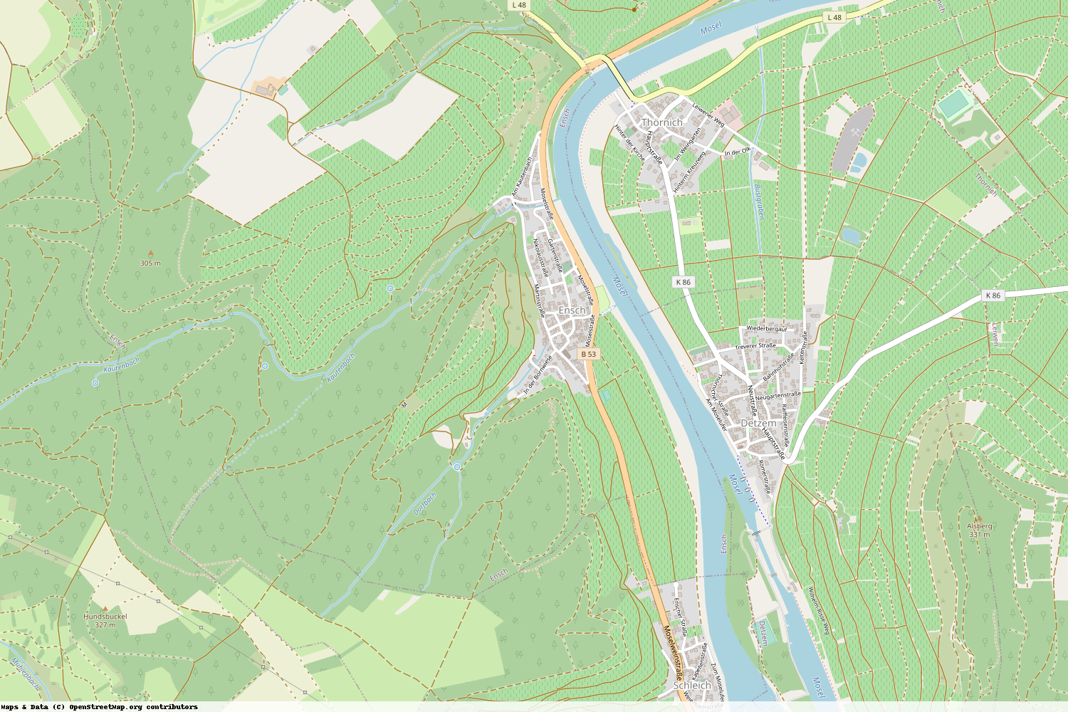 Ist gerade Stromausfall in Rheinland-Pfalz - Trier-Saarburg - Ensch?