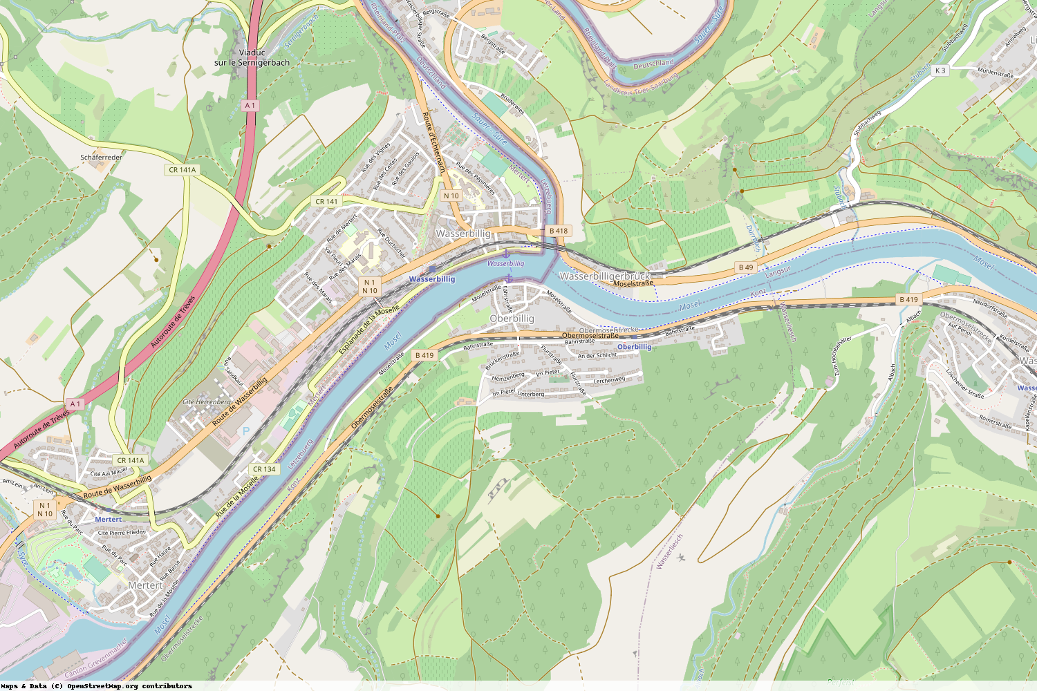 Ist gerade Stromausfall in Rheinland-Pfalz - Trier-Saarburg - Oberbillig?