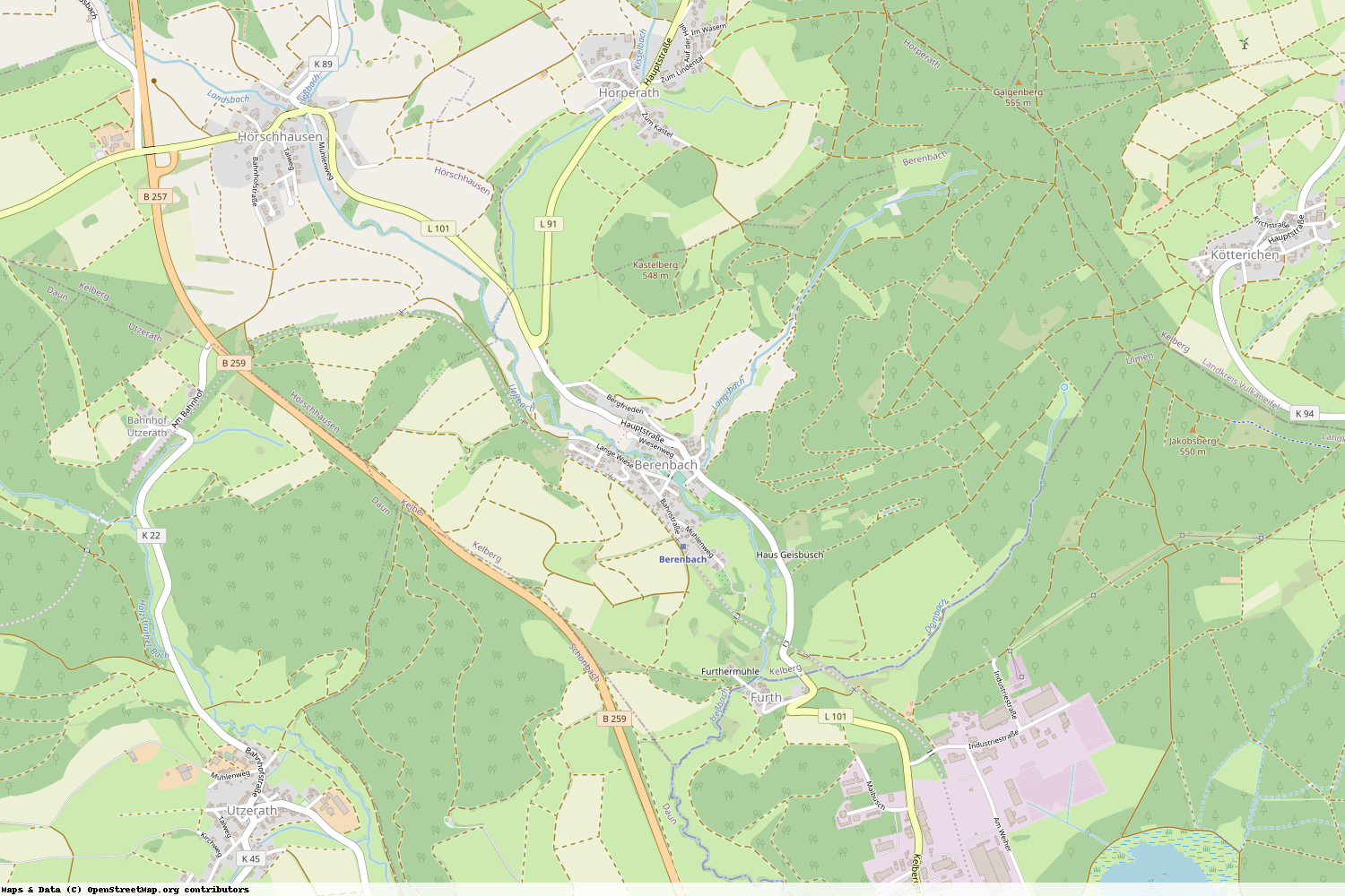 Ist gerade Stromausfall in Rheinland-Pfalz - Vulkaneifel - Berenbach?