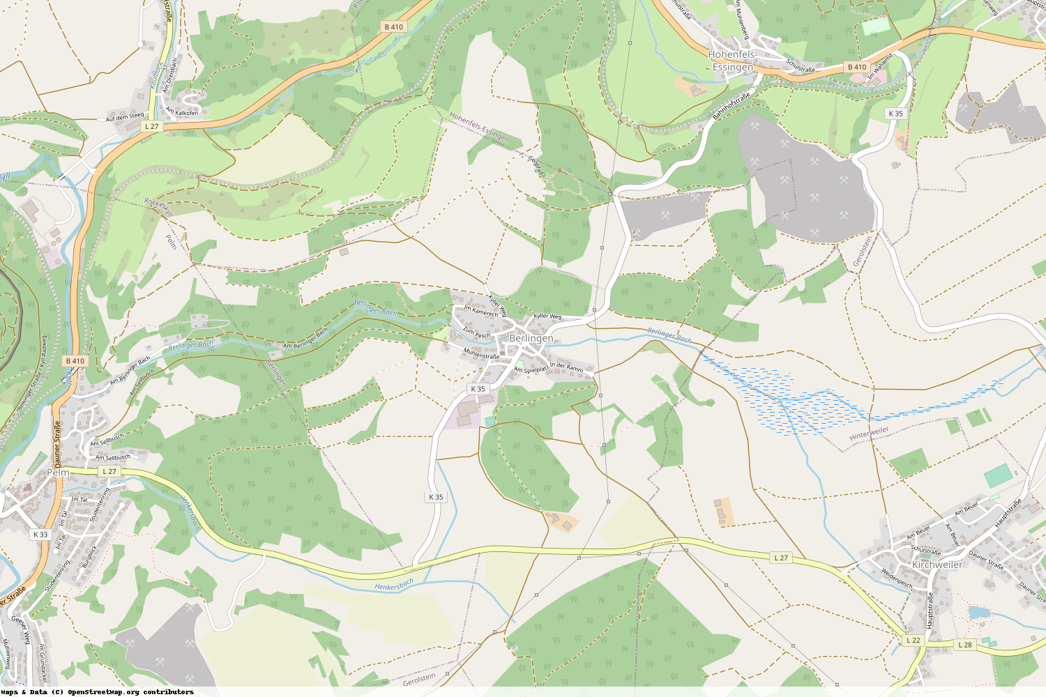 Ist gerade Stromausfall in Rheinland-Pfalz - Vulkaneifel - Berlingen?
