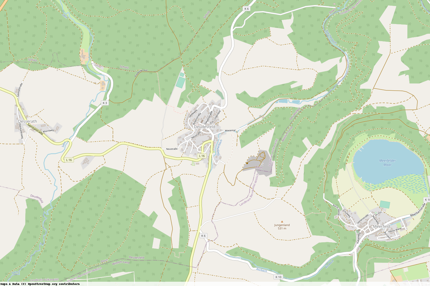 Ist gerade Stromausfall in Rheinland-Pfalz - Vulkaneifel - Deudesfeld?