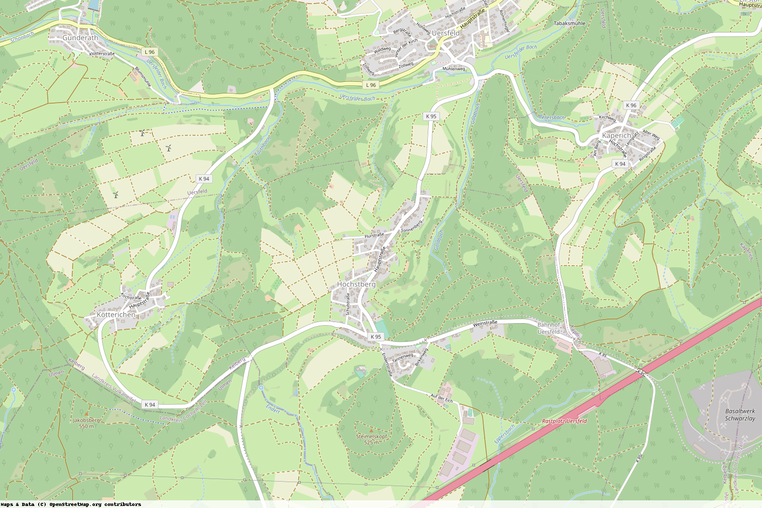 Ist gerade Stromausfall in Rheinland-Pfalz - Vulkaneifel - Höchstberg?