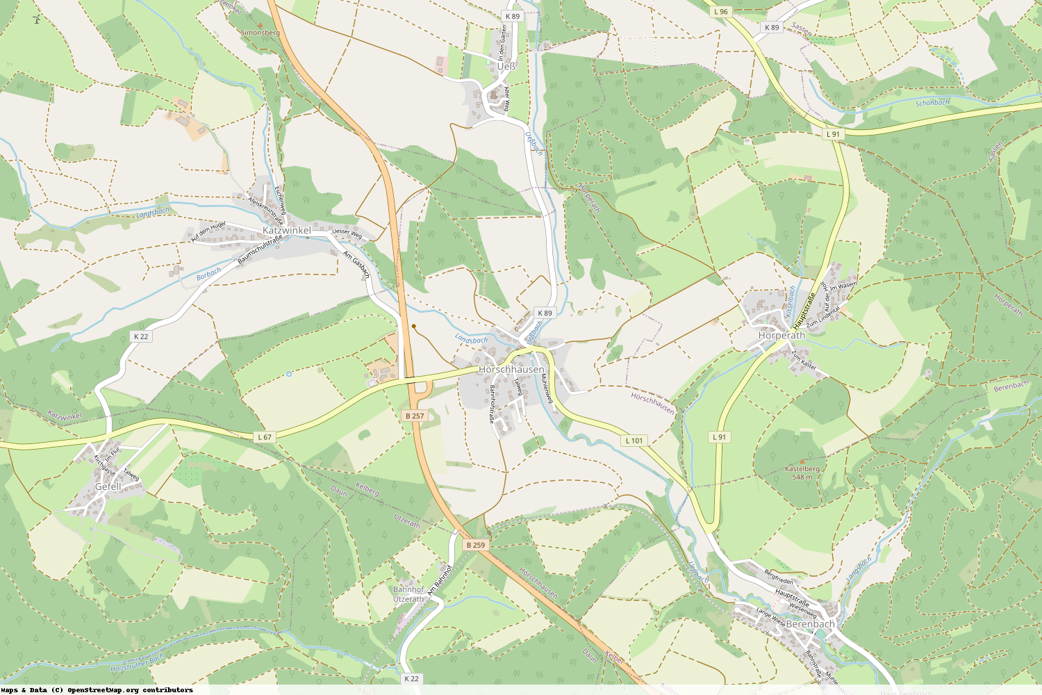 Ist gerade Stromausfall in Rheinland-Pfalz - Vulkaneifel - Hörschhausen?
