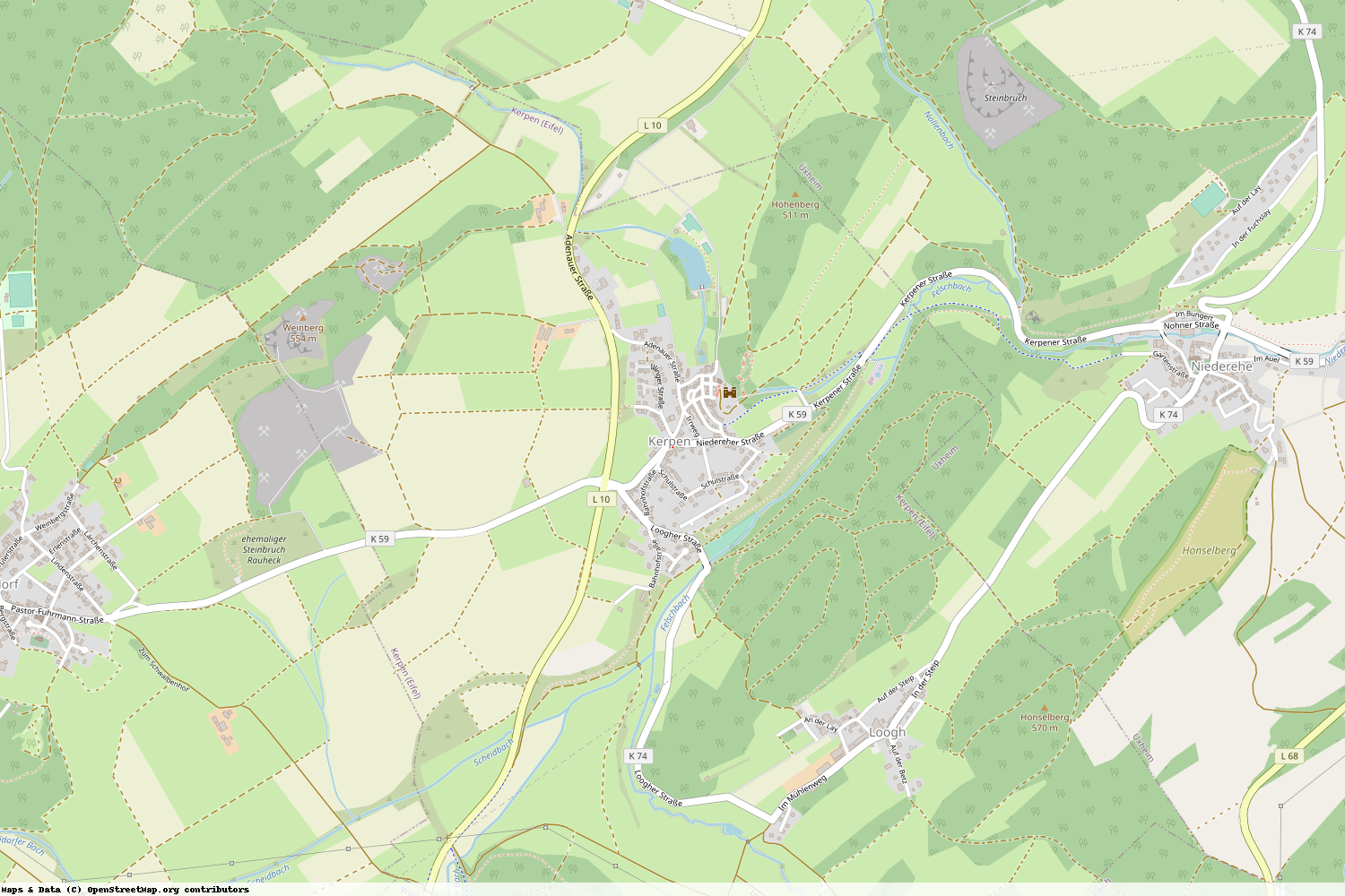 Ist gerade Stromausfall in Rheinland-Pfalz - Vulkaneifel - Kerpen (Eifel)?