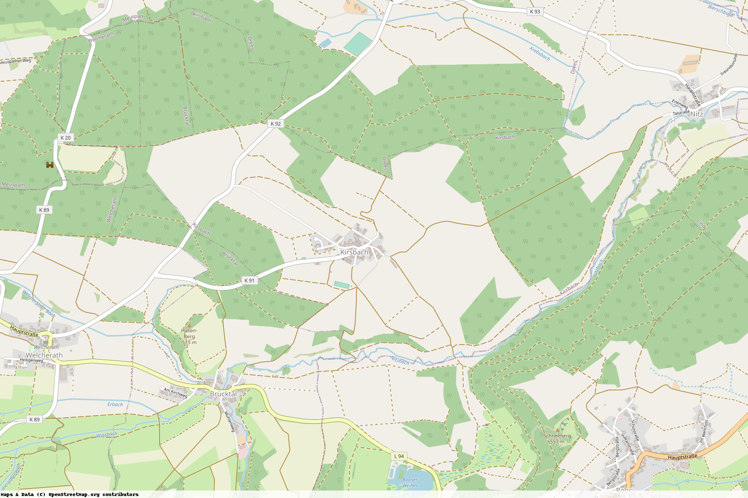 Ist gerade Stromausfall in Rheinland-Pfalz - Vulkaneifel - Kirsbach?