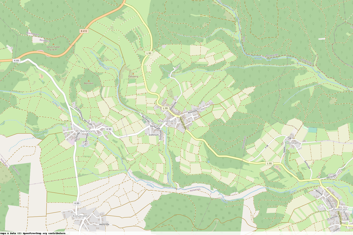 Ist gerade Stromausfall in Rheinland-Pfalz - Vulkaneifel - Mannebach?