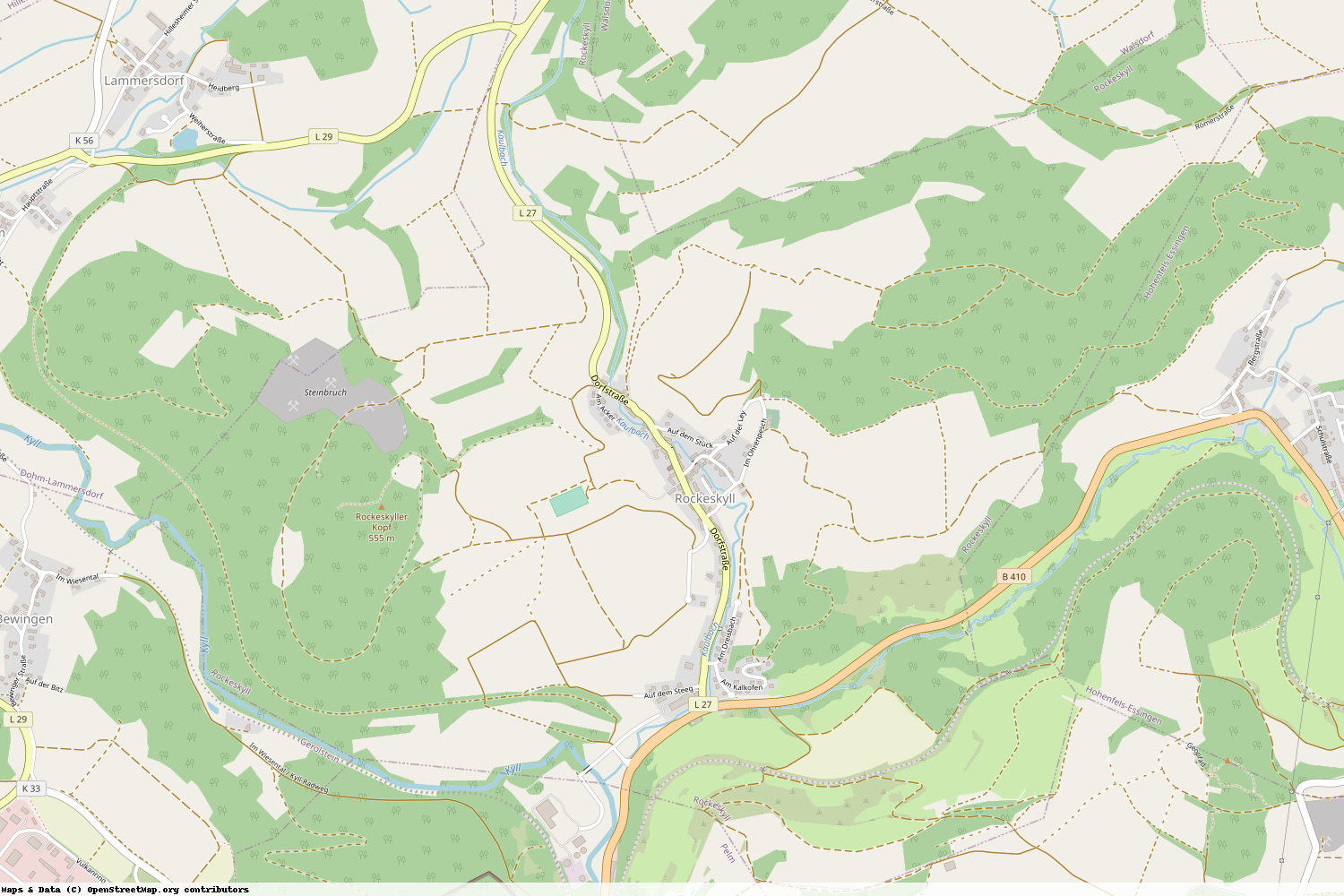 Ist gerade Stromausfall in Rheinland-Pfalz - Vulkaneifel - Rockeskyll?