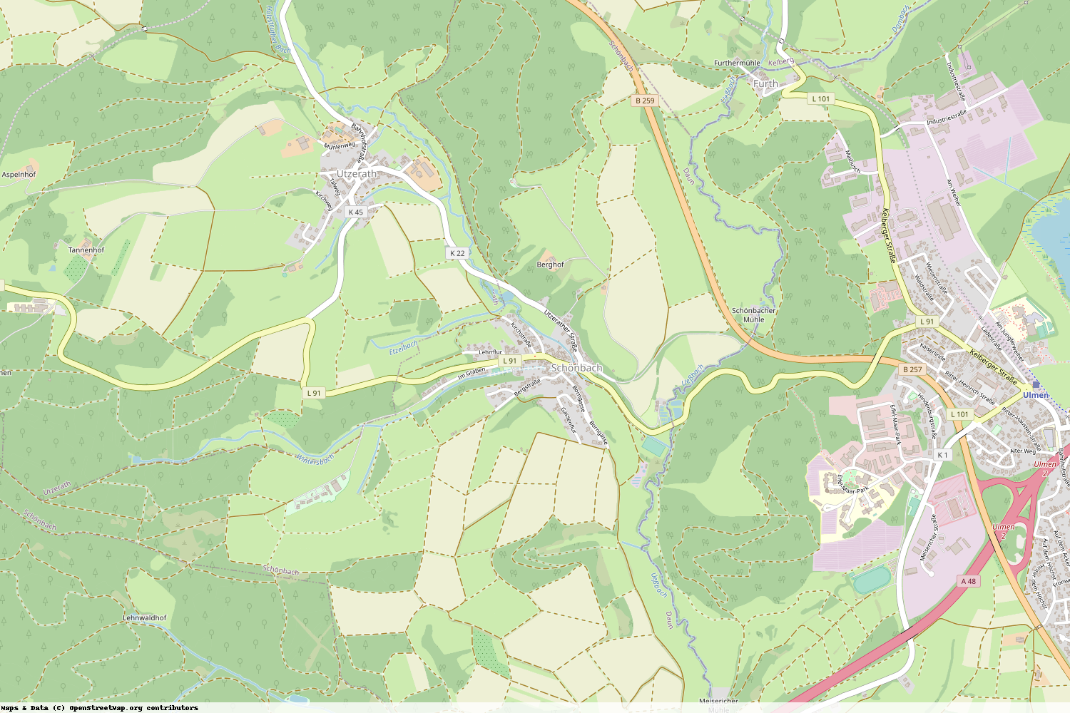 Ist gerade Stromausfall in Rheinland-Pfalz - Vulkaneifel - Schönbach?