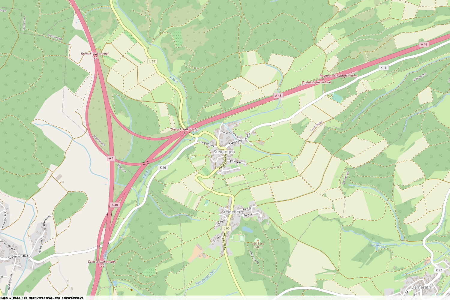 Ist gerade Stromausfall in Rheinland-Pfalz - Vulkaneifel - Steiningen?