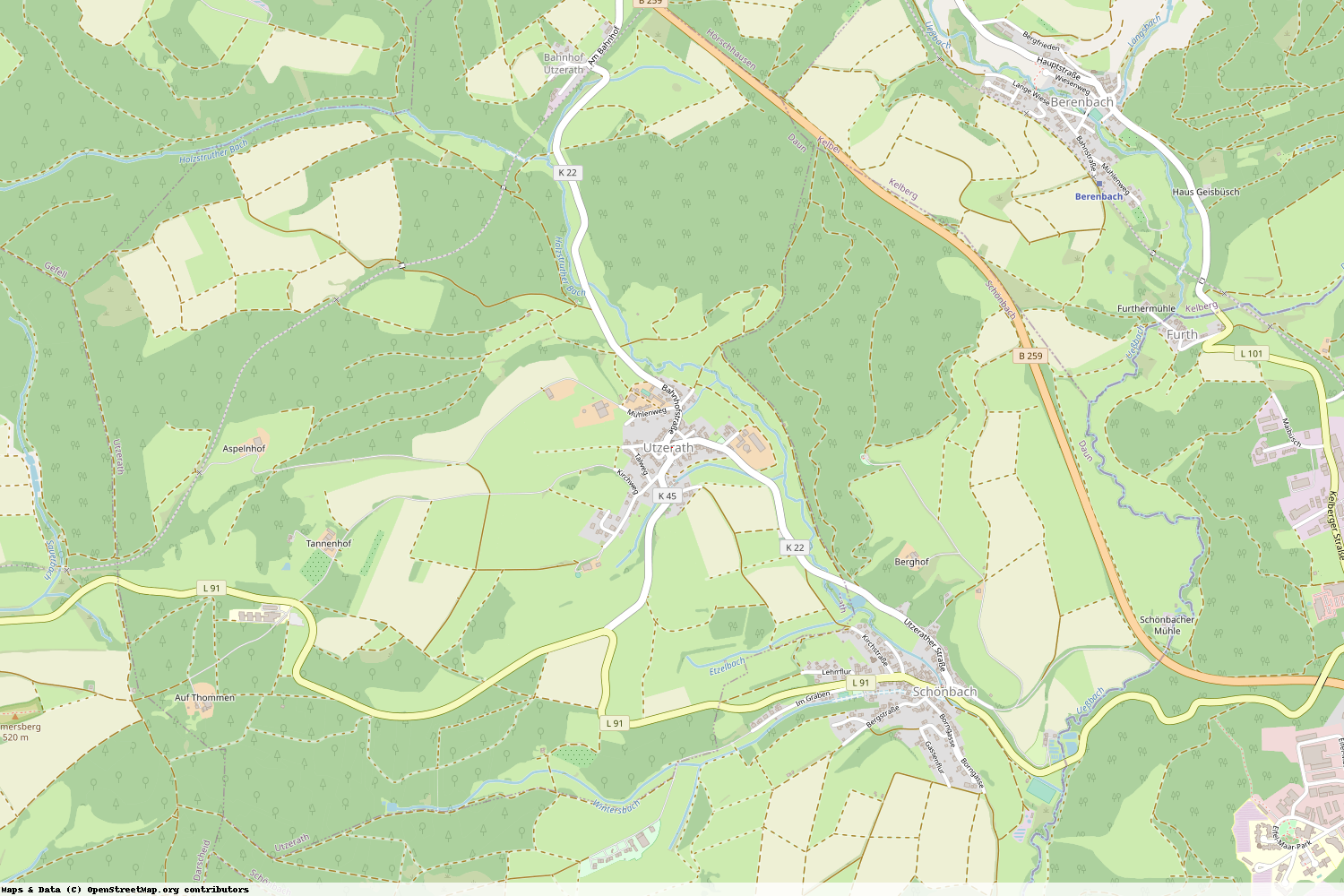 Ist gerade Stromausfall in Rheinland-Pfalz - Vulkaneifel - Utzerath?