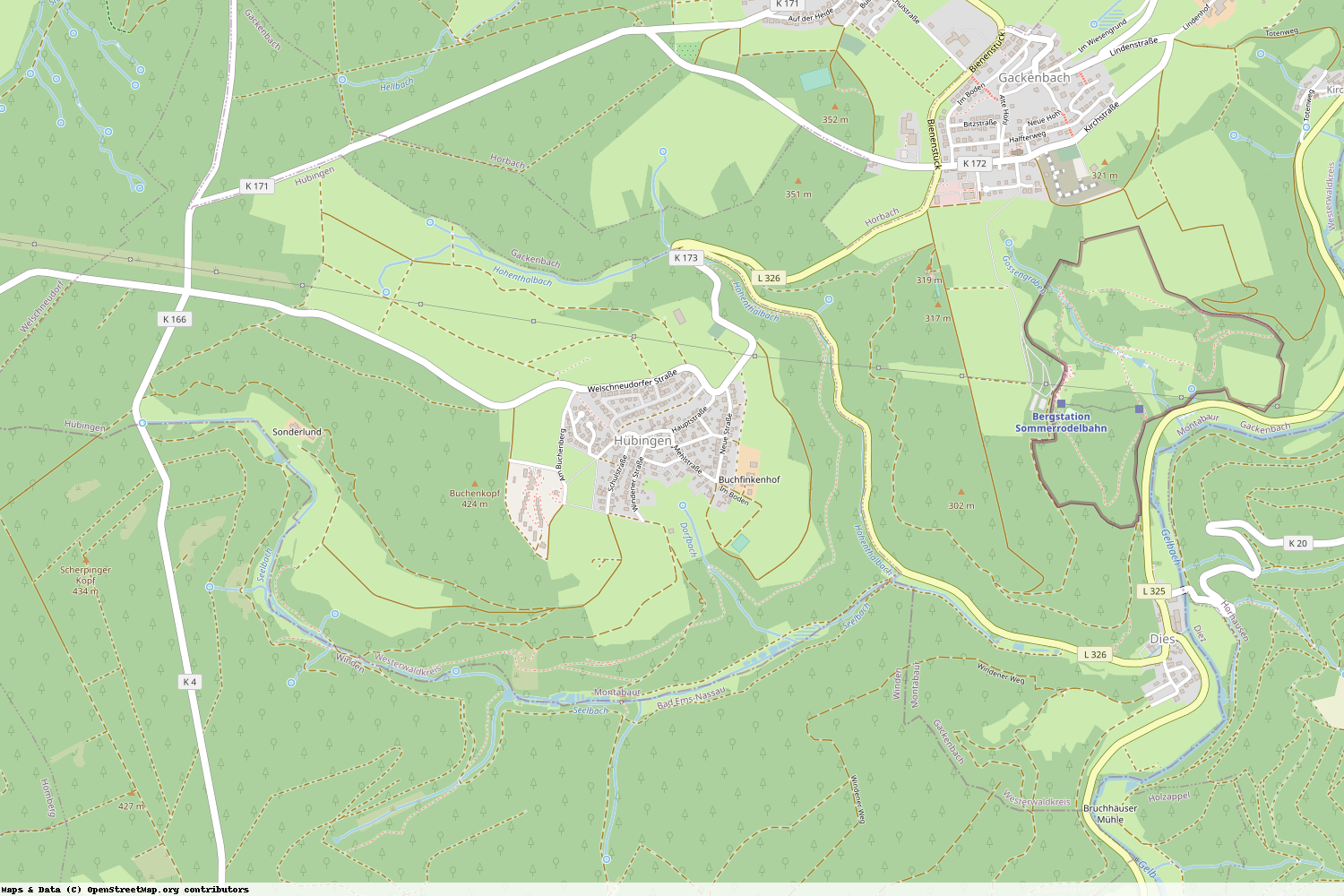 Ist gerade Stromausfall in Rheinland-Pfalz - Westerwaldkreis - Hübingen?