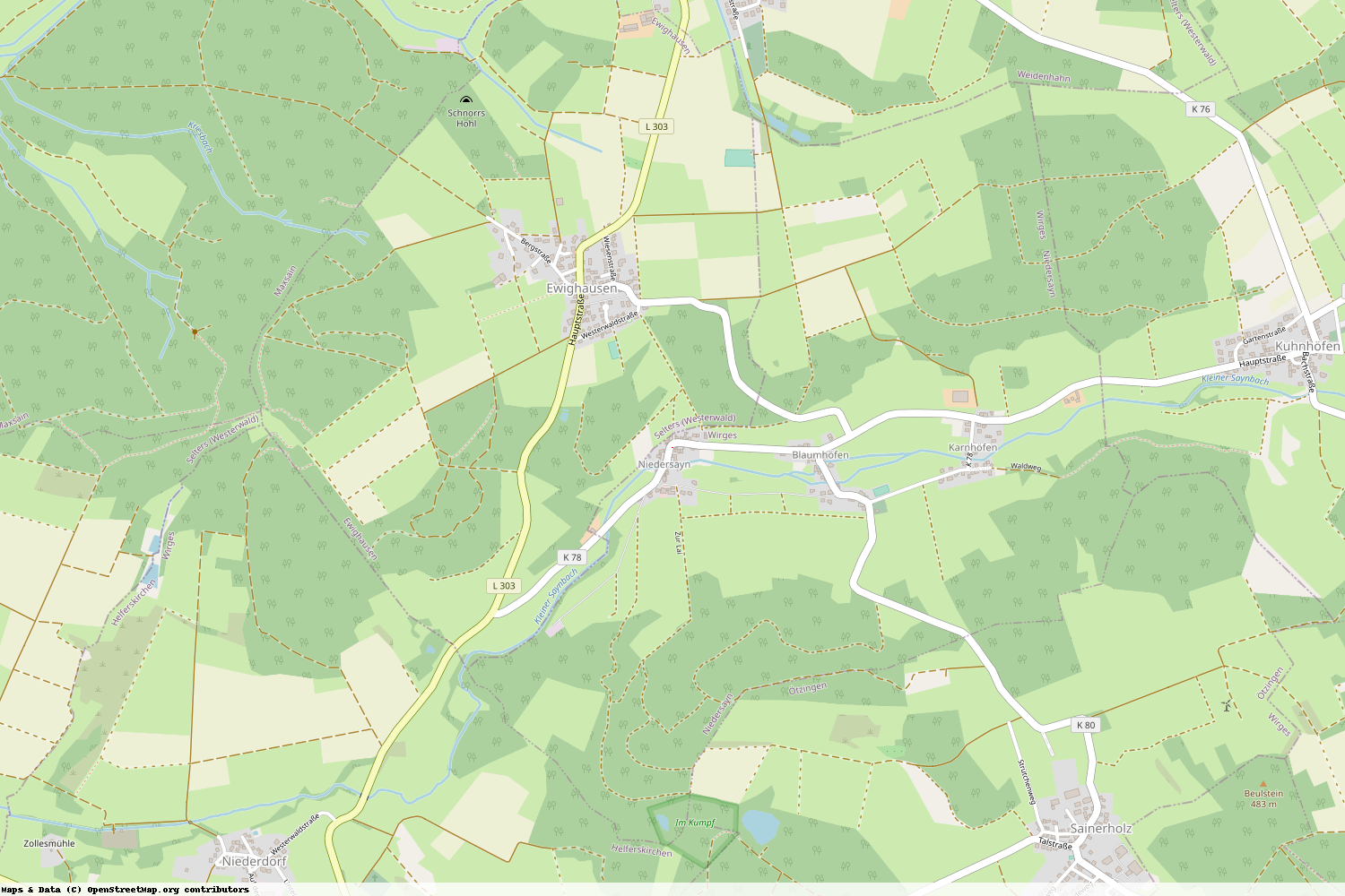 Ist gerade Stromausfall in Rheinland-Pfalz - Westerwaldkreis - Niedersayn?