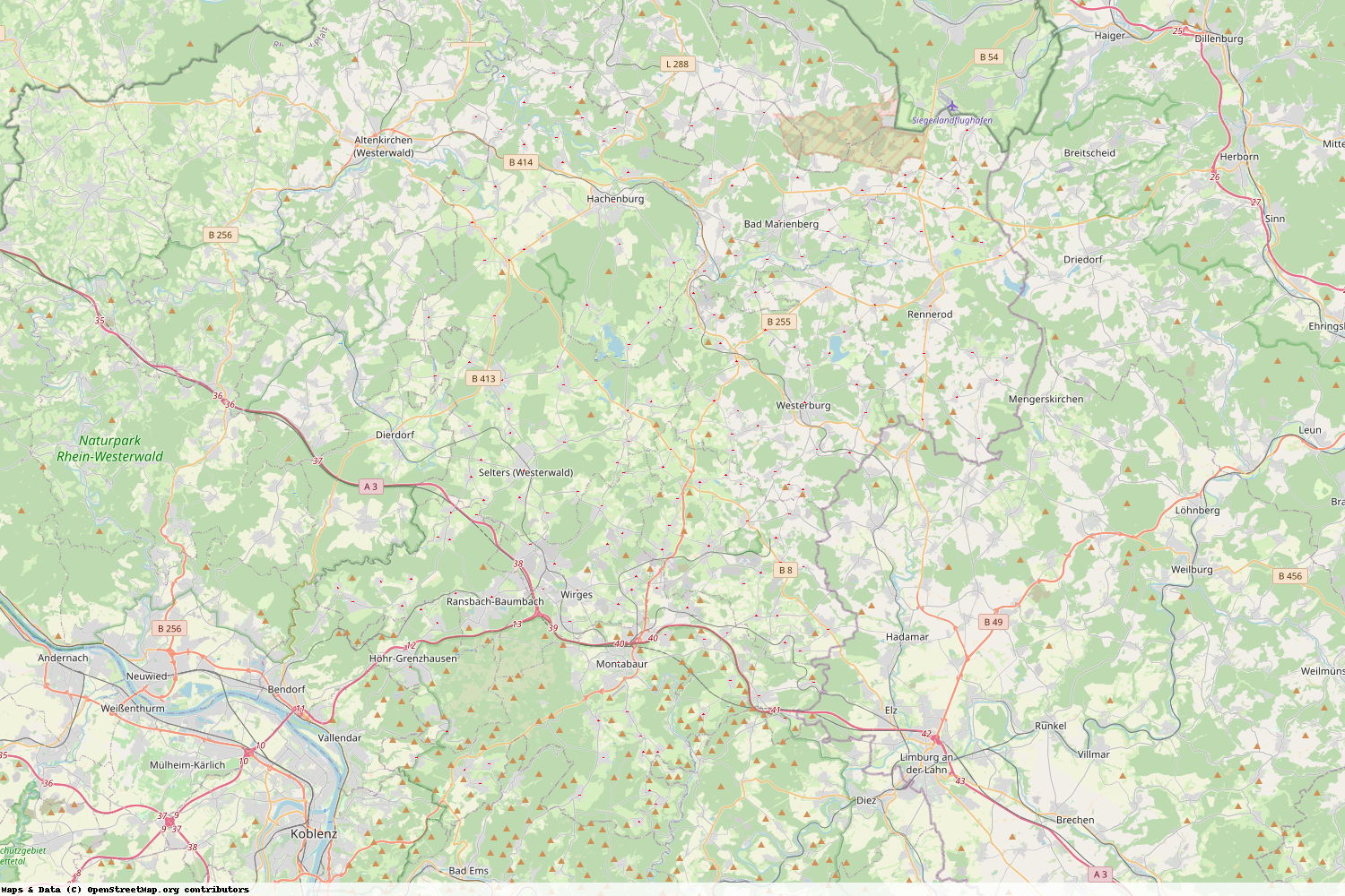 Ist gerade Stromausfall in Rheinland-Pfalz - Westerwaldkreis?