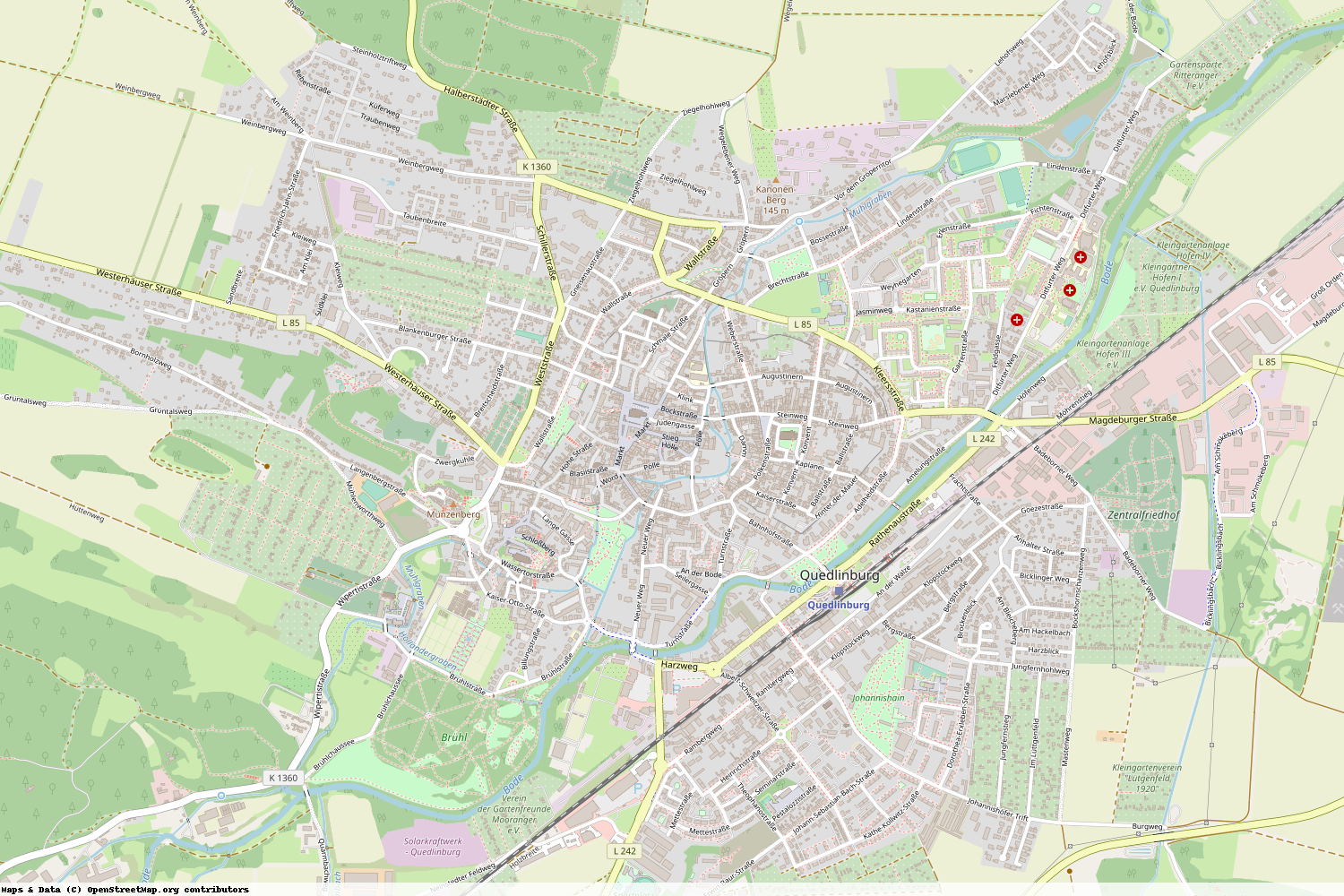 Ist gerade Stromausfall in Sachsen-Anhalt - Harz - Quedlinburg?