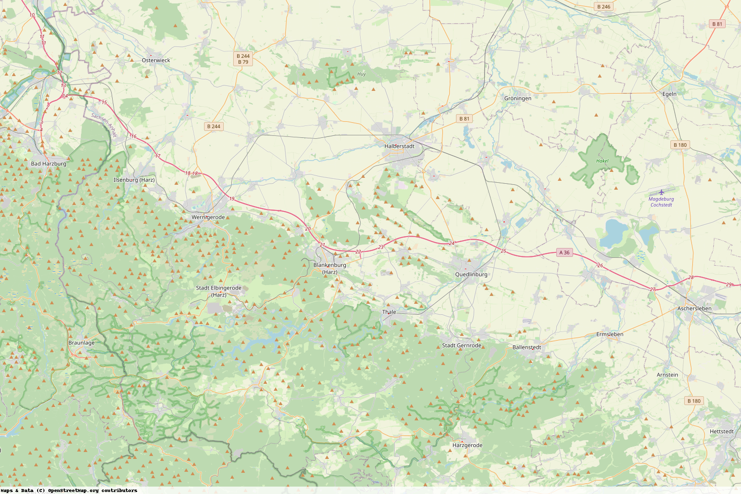 Ist gerade Stromausfall in Sachsen-Anhalt - Harz?