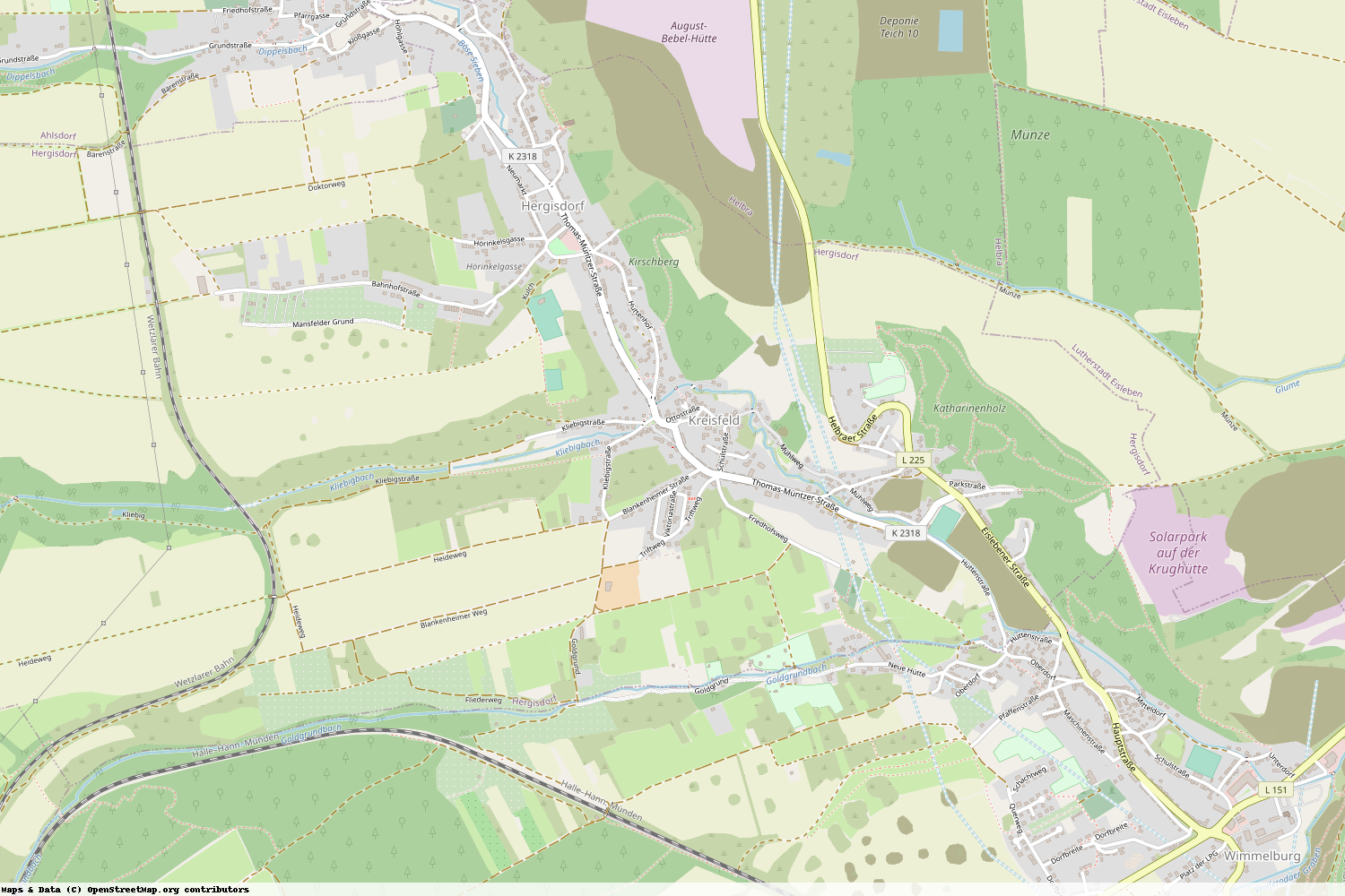 Ist gerade Stromausfall in Sachsen-Anhalt - Mansfeld-Südharz - Hergisdorf?