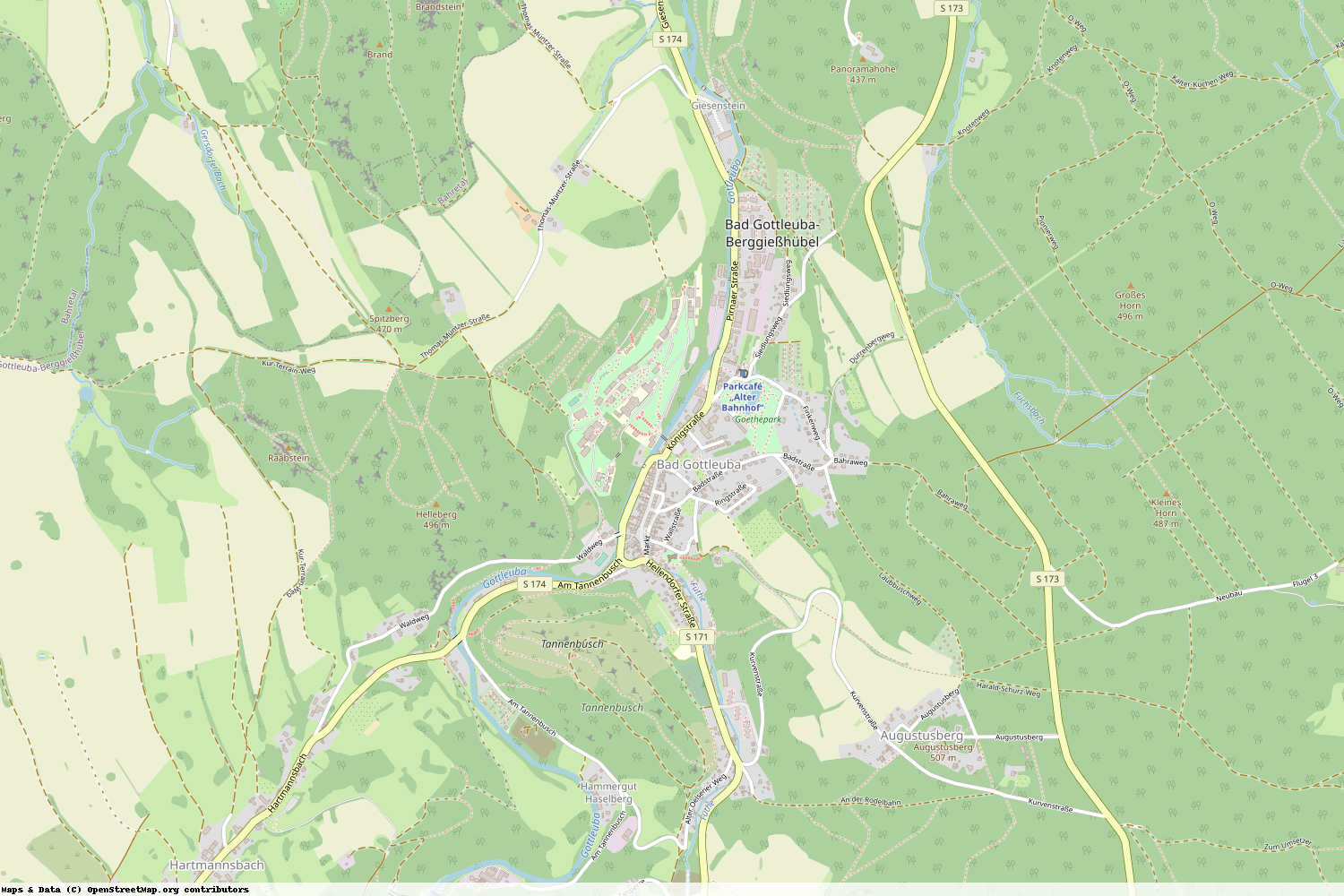 Ist gerade Stromausfall in Sachsen - Sächsische Schweiz-Osterzgebirge - Bad Gottleuba-Berggießhübel?